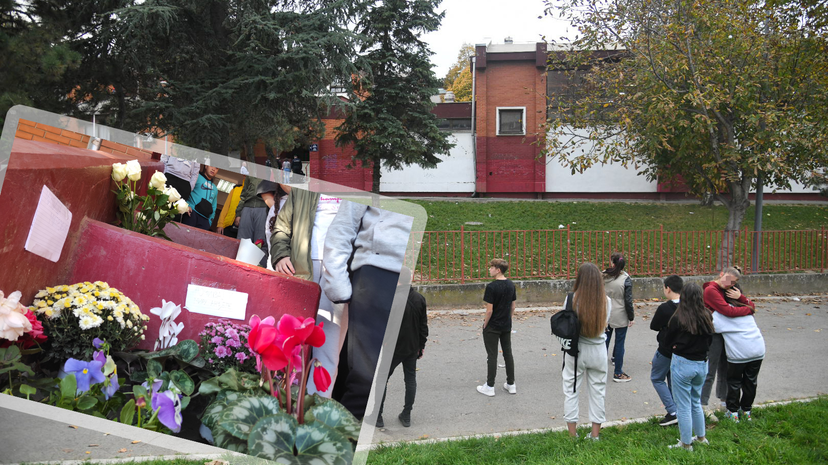 cveće, Mirijevo, Osnovna Škola "Despot Stefan Lazarević" na Zvezdari, preminula učenica, umrlo dete, policija Foto: 
Nemanja Jovanović/Nova.rs