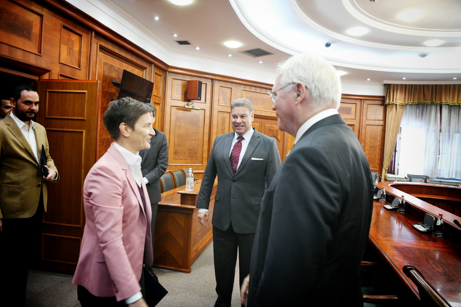 Beograd 20.10.2022. Sastanak Ane Brnabić sa Gabrijelom Eskobarom i Kristoferom Hilom. Vlada Srbije Foto: Vesna Lalić/Nova.rs