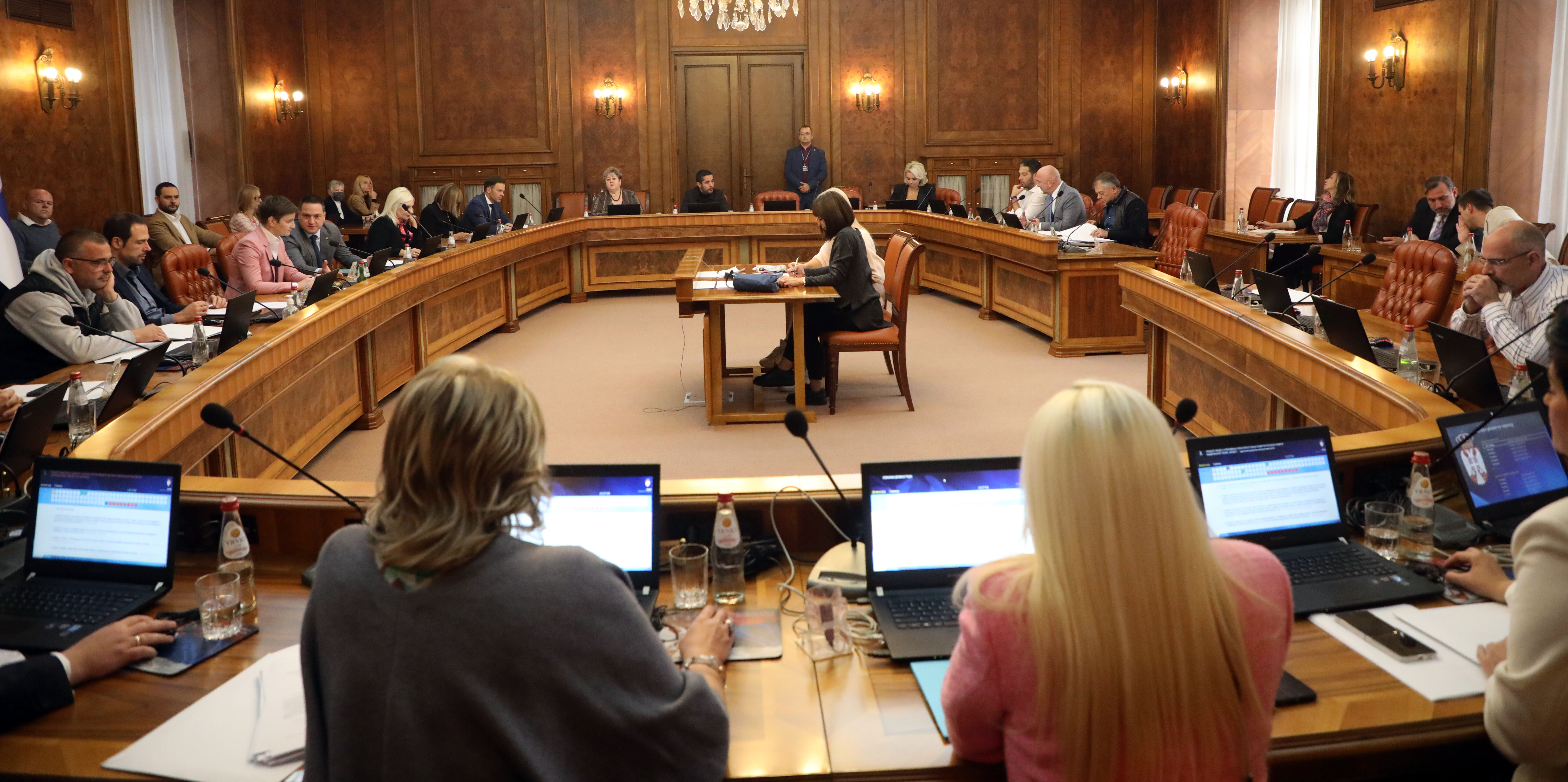 Beograd, 20. oktobra 2022 - Odrzana je sednica Vlade Srbije. Predsednica Vlade Republike Srbije Ana Brnabic na sednici Vlade Srbije. Ucesnici sednice vlade. FOTO TANJUG/ VLADA REPUBLIKE SRBIJE/ SLOBODAN MILJEVIC/ bg