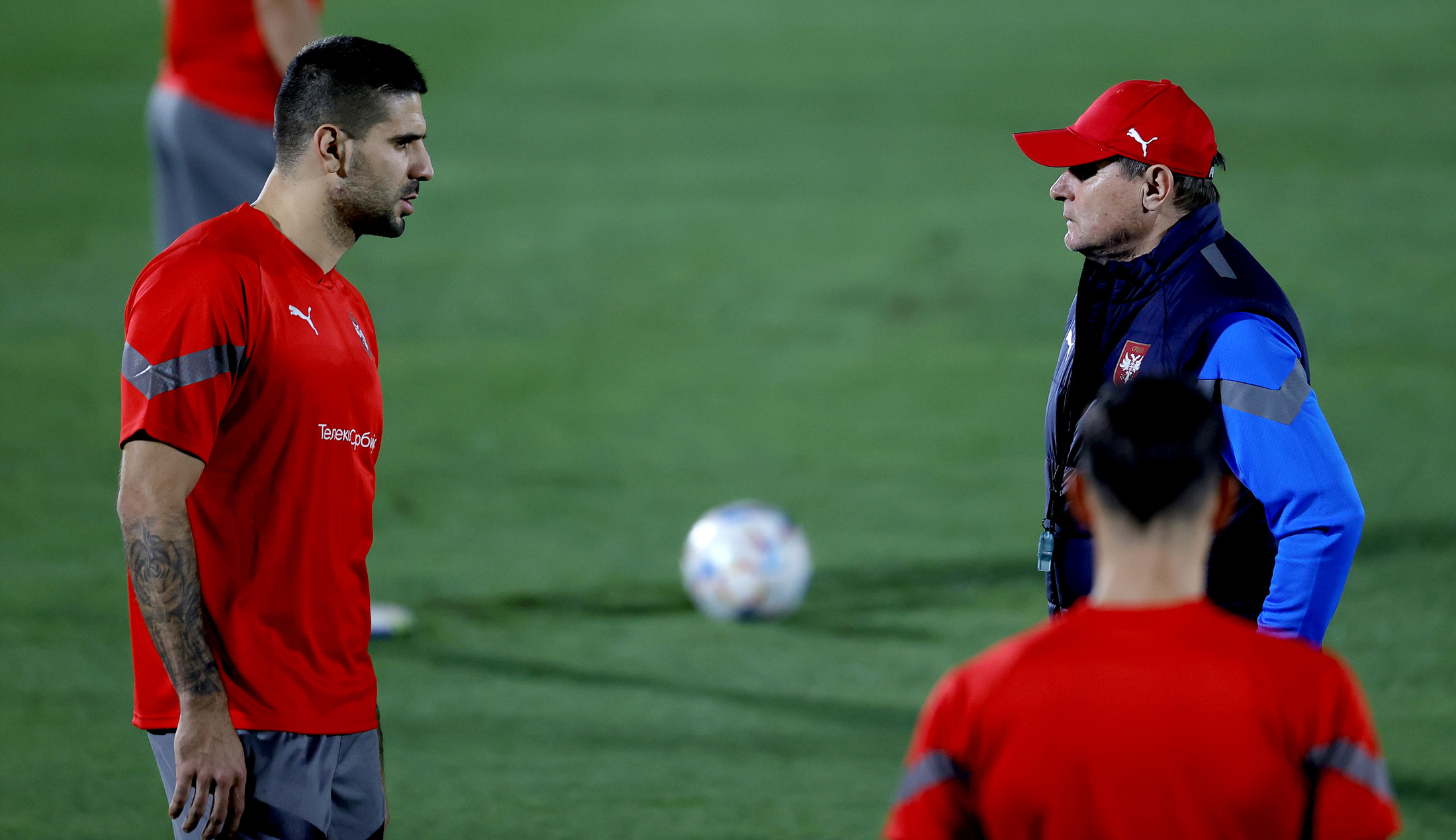 Serbia, national football team training session in Doha, Qatar on 21. Nov, 2022 photo: STARSPORT