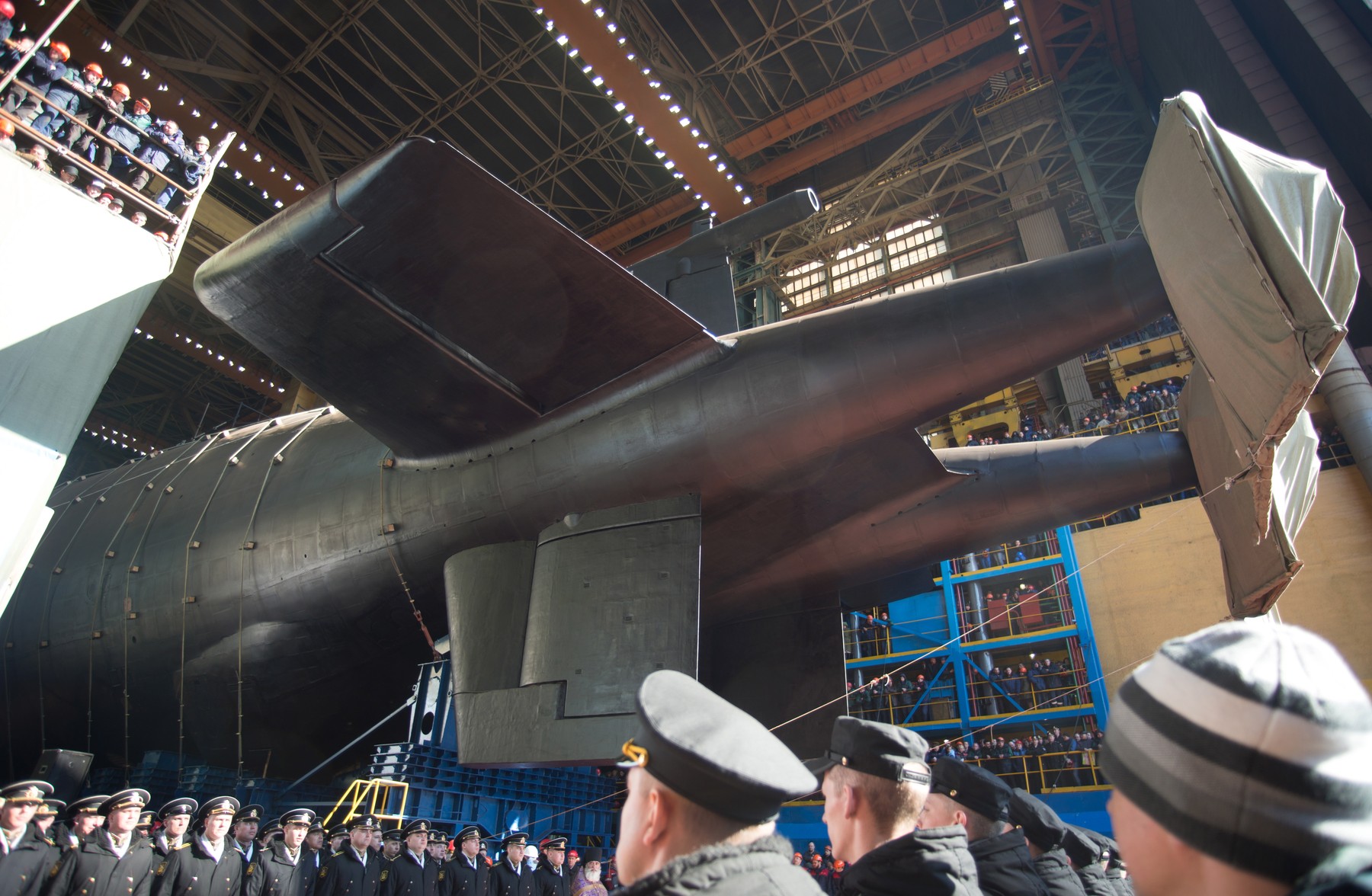 Belgorod nuclear submarine launched in Severodvinsk