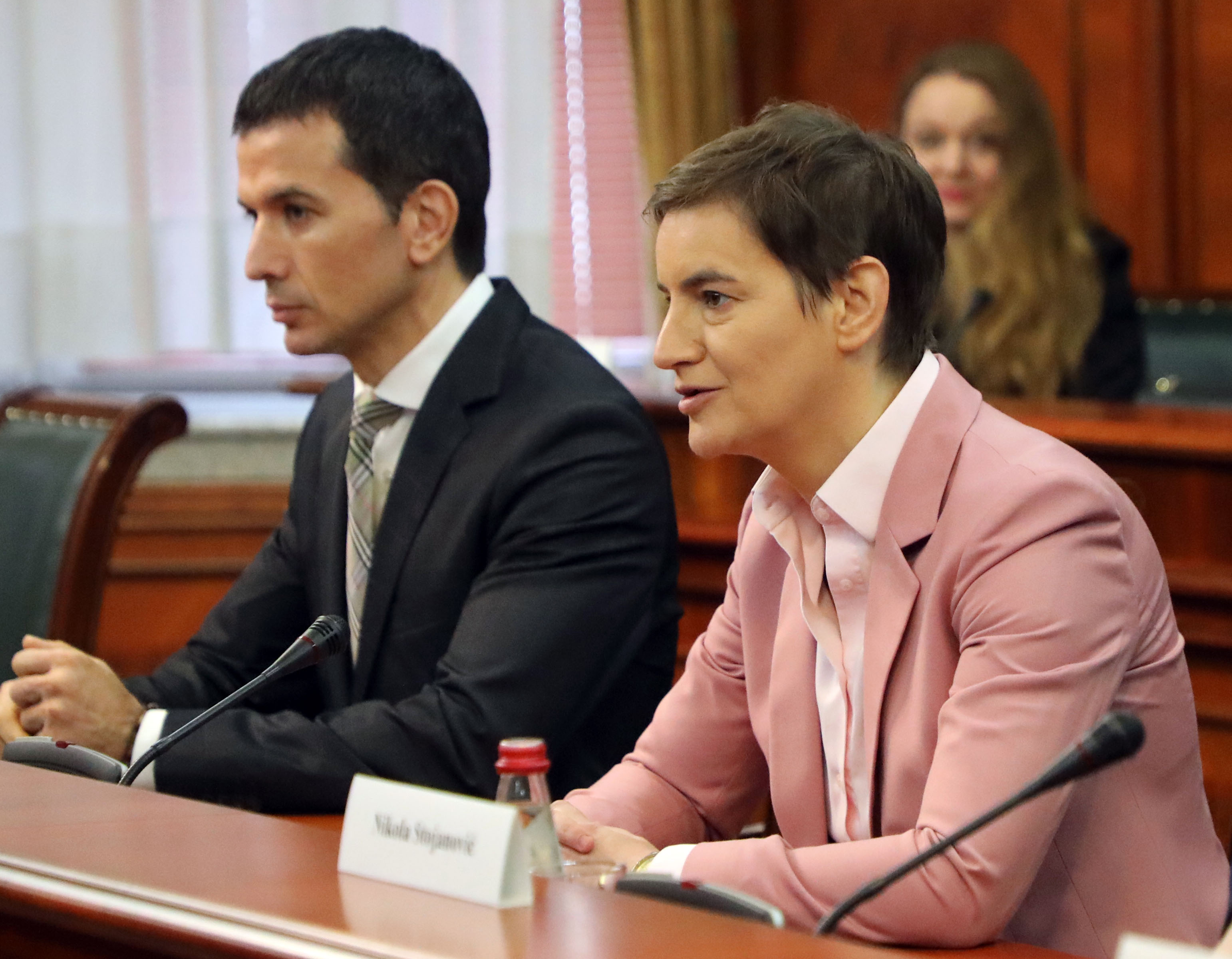 Beograd, 24. oktobra 2022 - Predsednica Vlade Republike Srbije Ana Brnabic sastala se sa nemackom drzavnom  ministarkom za evropske poslove i klimatska pitanja Anom Lirman.  FOTO TANJUG/ VLADA REPUBLIKE SRBIJE/ SLOBODAN MILJEVIC/ bg