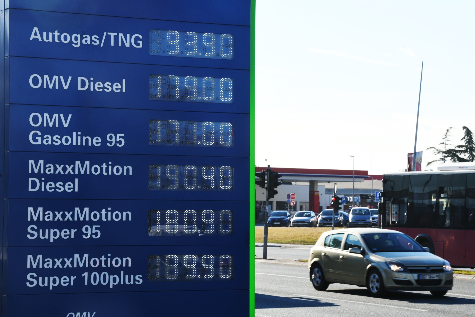 Beograd, 17.02.2022. Benzinska pumpa, gorivo, benzin, cene goriva, benzinska stanica Foto: Vesna Lalić/Nova.rs