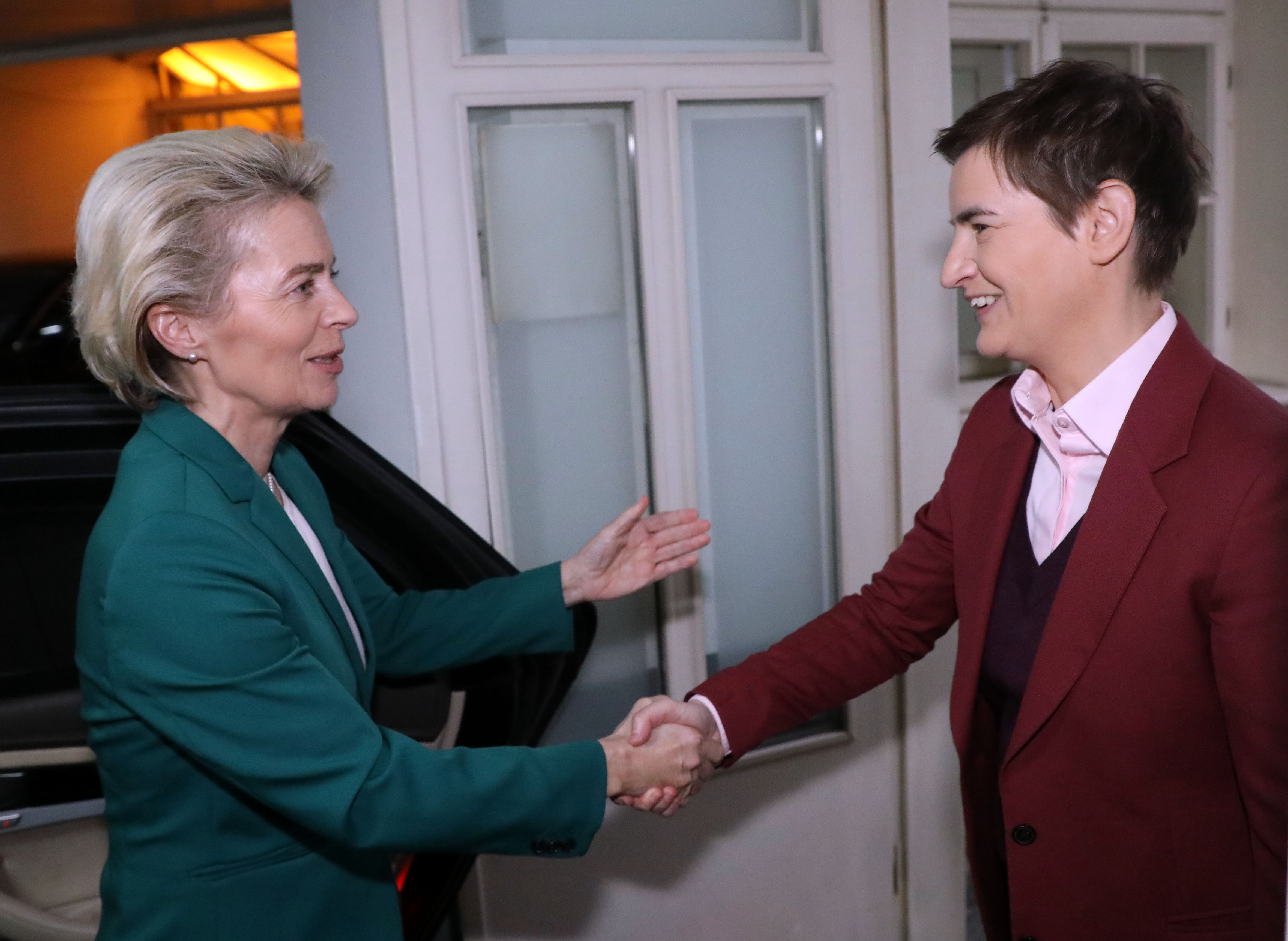 Beograd, 28. oktobra 2022.- Predsednica Vlade Srbije Ana Brnabic sastala se danas sa predsednicom Evropske komisije Ursulom fon der Lajen. FOTO TANJUG/ VLADA REPUBLIKE SRBIJE/ SLOBODAN MILJEVIC/ nr