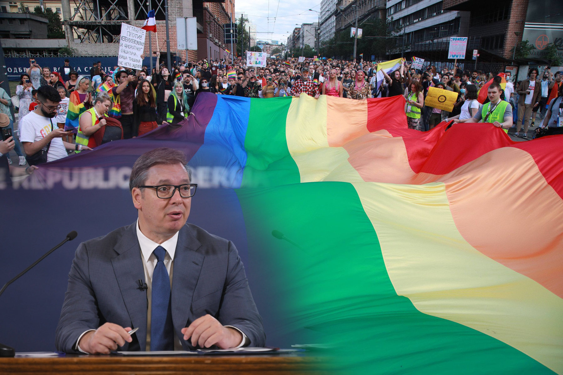 Serbia annual LGBT pride march in Belgrade