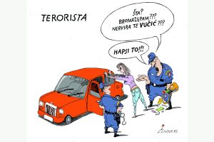 Terorista Karikatura: Dušan Petričić/Nova.rs