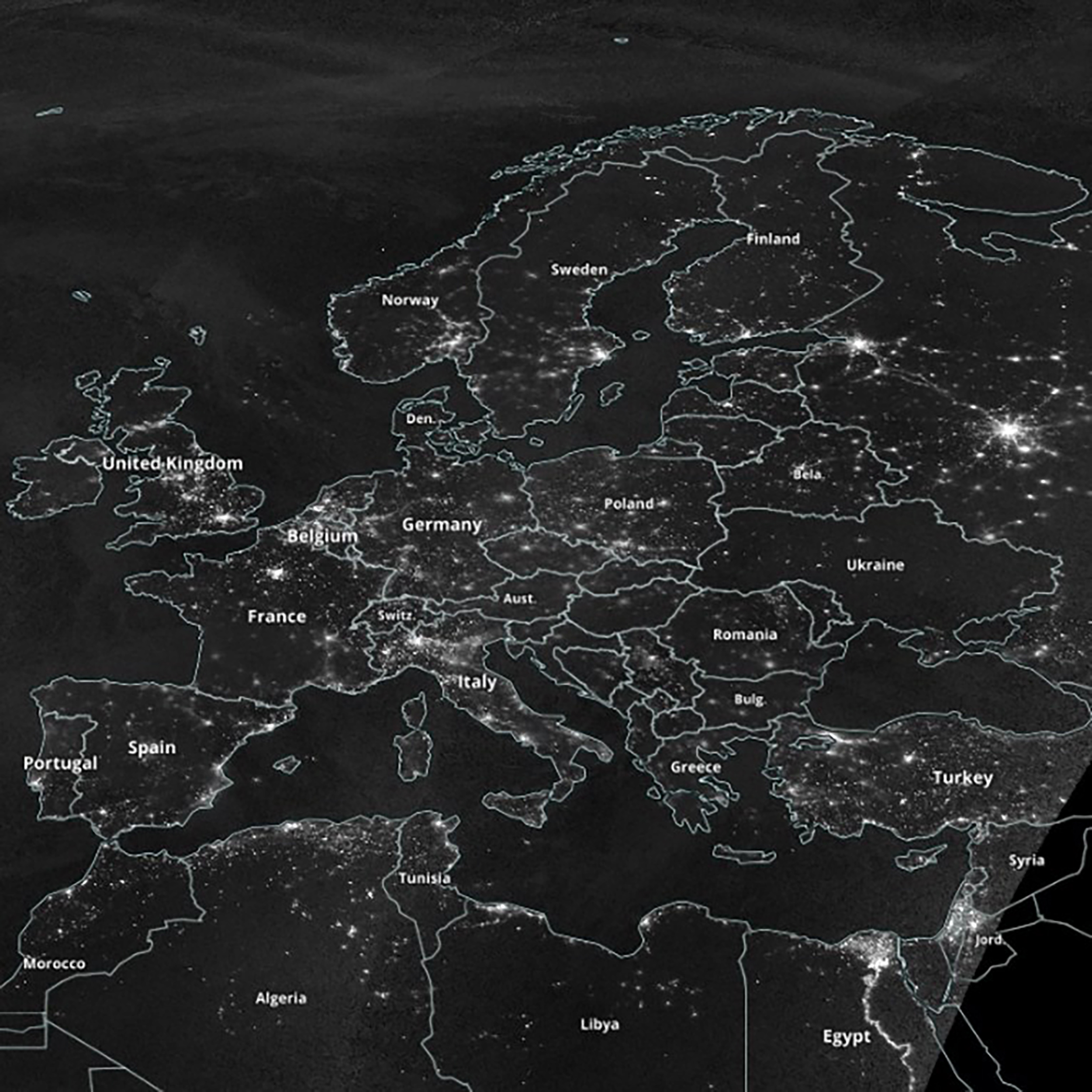 nestanak struje u Ukrajini iz svemira