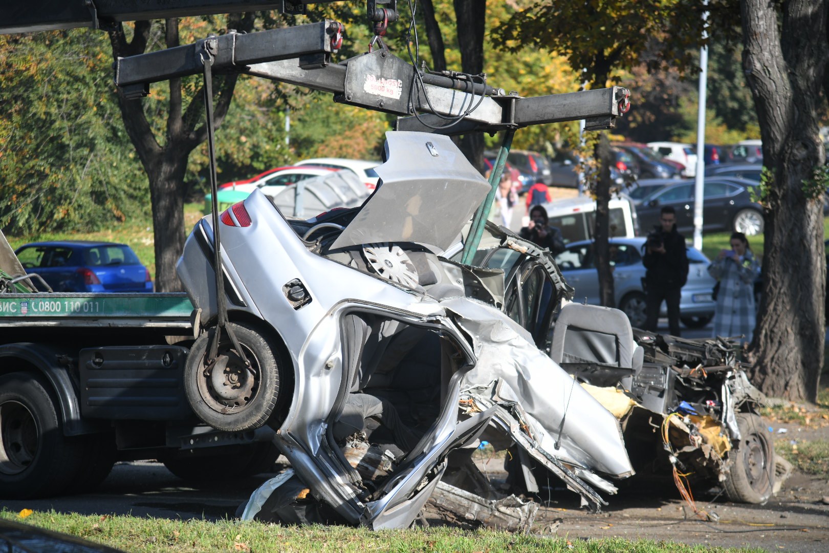 Beograd 29.10.2022. Saobraćajna nesreća u ulici Vojislava Ilića, u naselju Medaković, policija, uviđaj, uvidjaj Foto: Nemanja Jovanović/Nova.rs