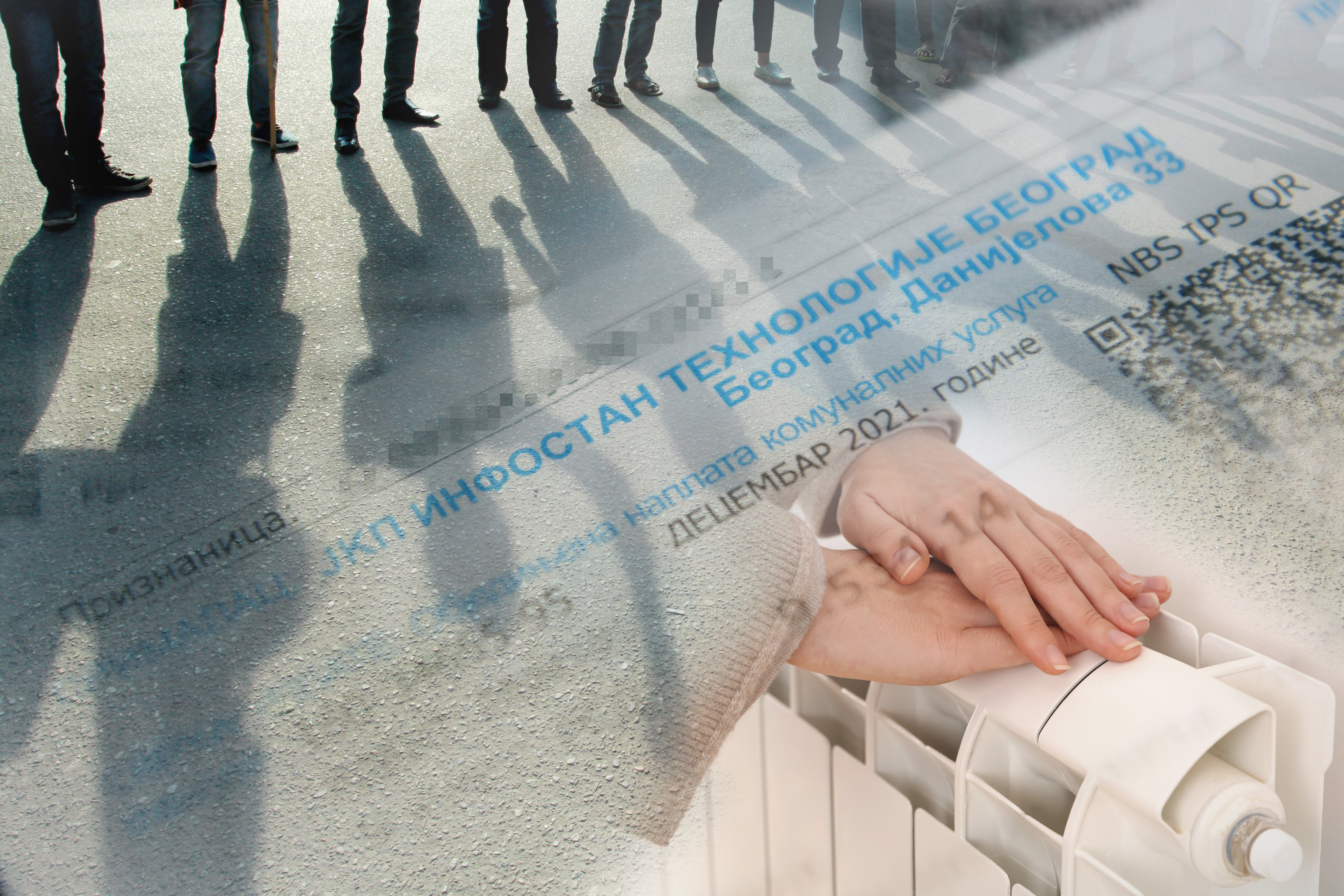 Crowd,Of,Protesters,People,On,Street.silhouettes,Of,People,Raised,Hands