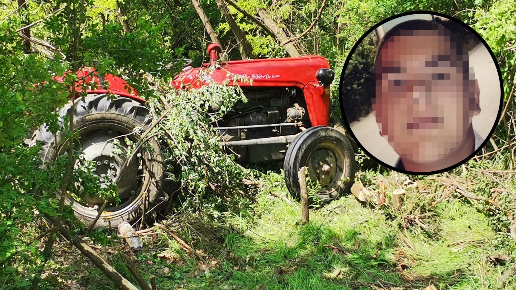 Traktor, nesreća, Nemanja Lukić, poginuo, kombo Foto: Miljana Isailović/Nova.rs/Facebook