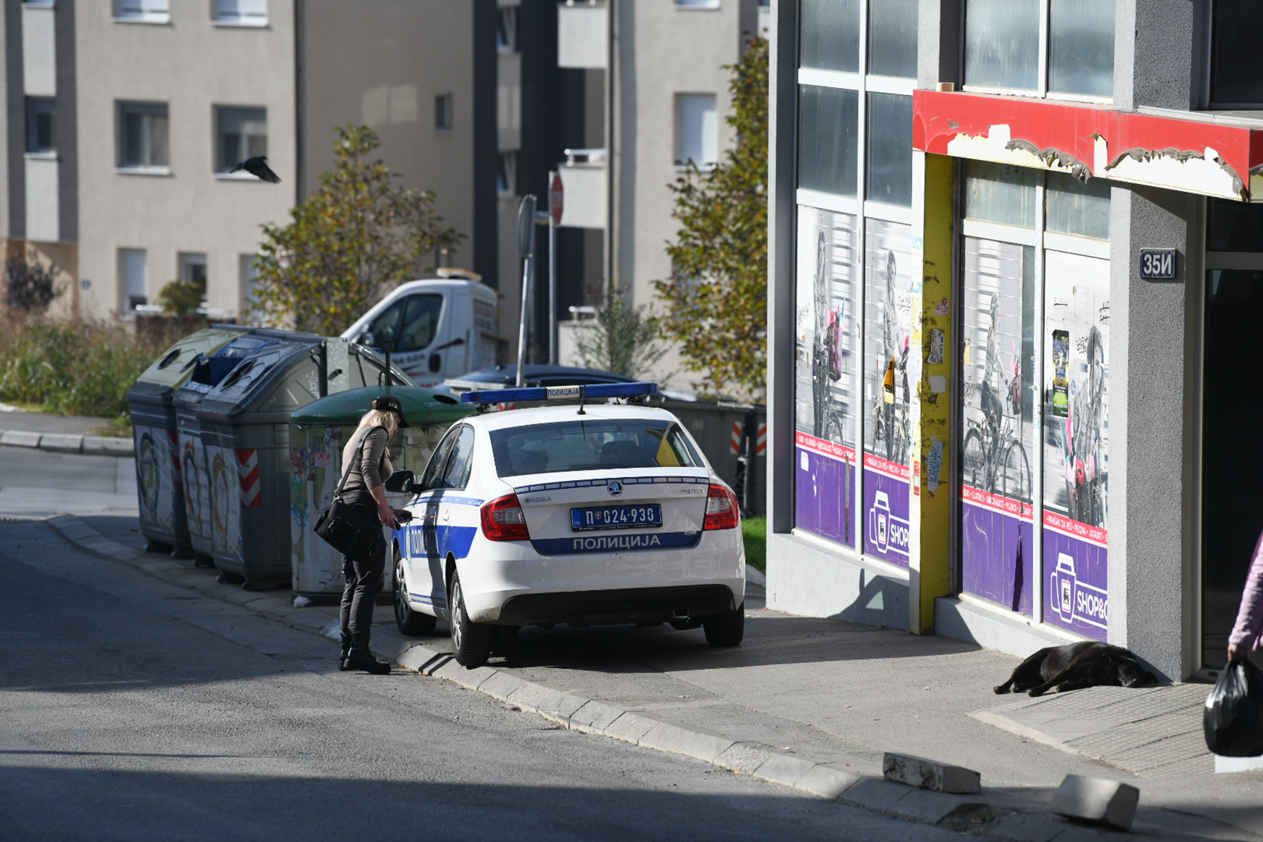 Beograd, 01.11.2022. Zvezdara, Ulica Miljana Miljanića, Pucnjava, ranjen mladić Foto: Vesna Lalić/Nova.rs