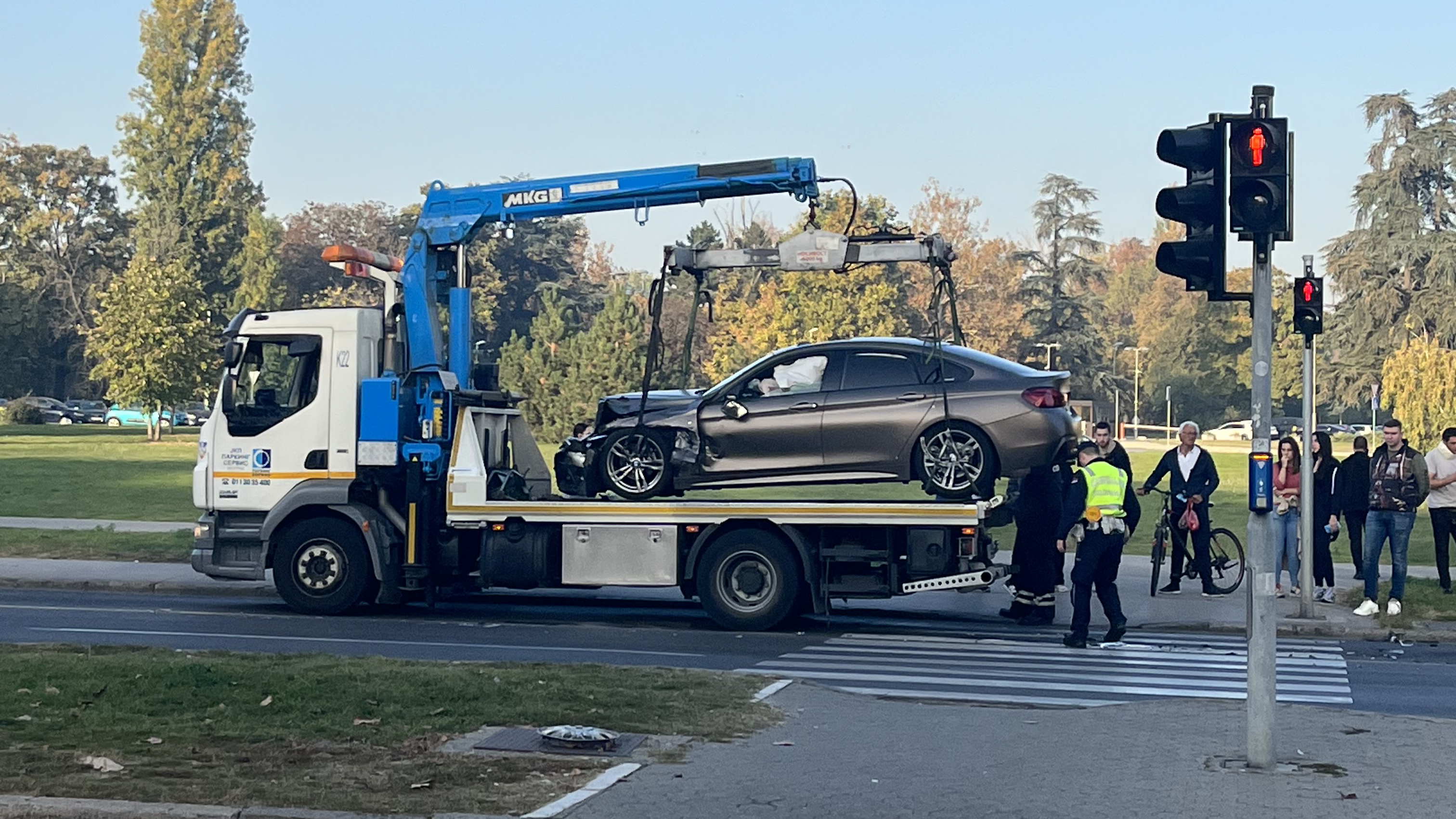 Spičkan BMW kod Siva, saobracajna nesreca, sudar, udes