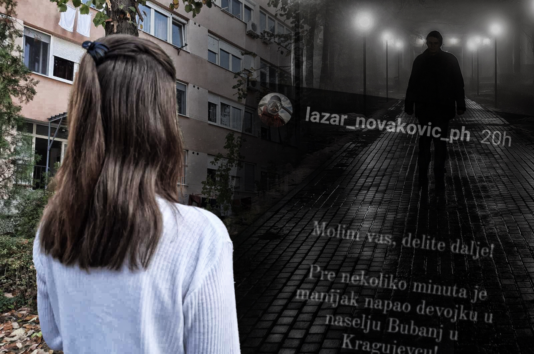Kragujevac. seksualni manijak u KG, naselje Bubanj kombo