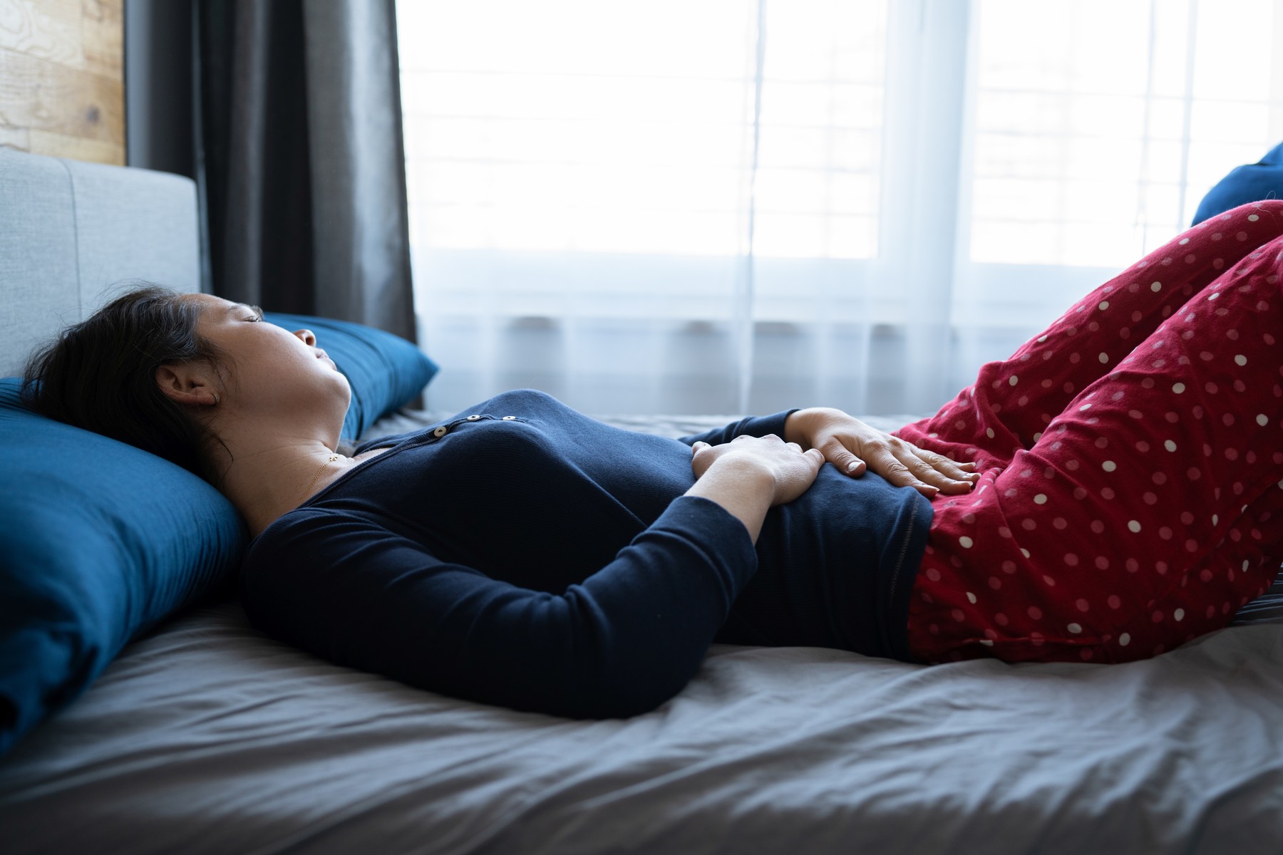 Woman With Stomach Pain And Ache From Indigestion,Image: 623194721, License: Royalty-free, Restrictions: , Model Release: yes, Credit line: Andriy Popov / Panthermedia / Profimedia