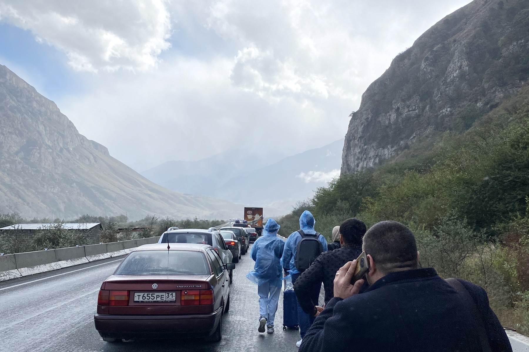 Russia Border Crossings Traffic Jams