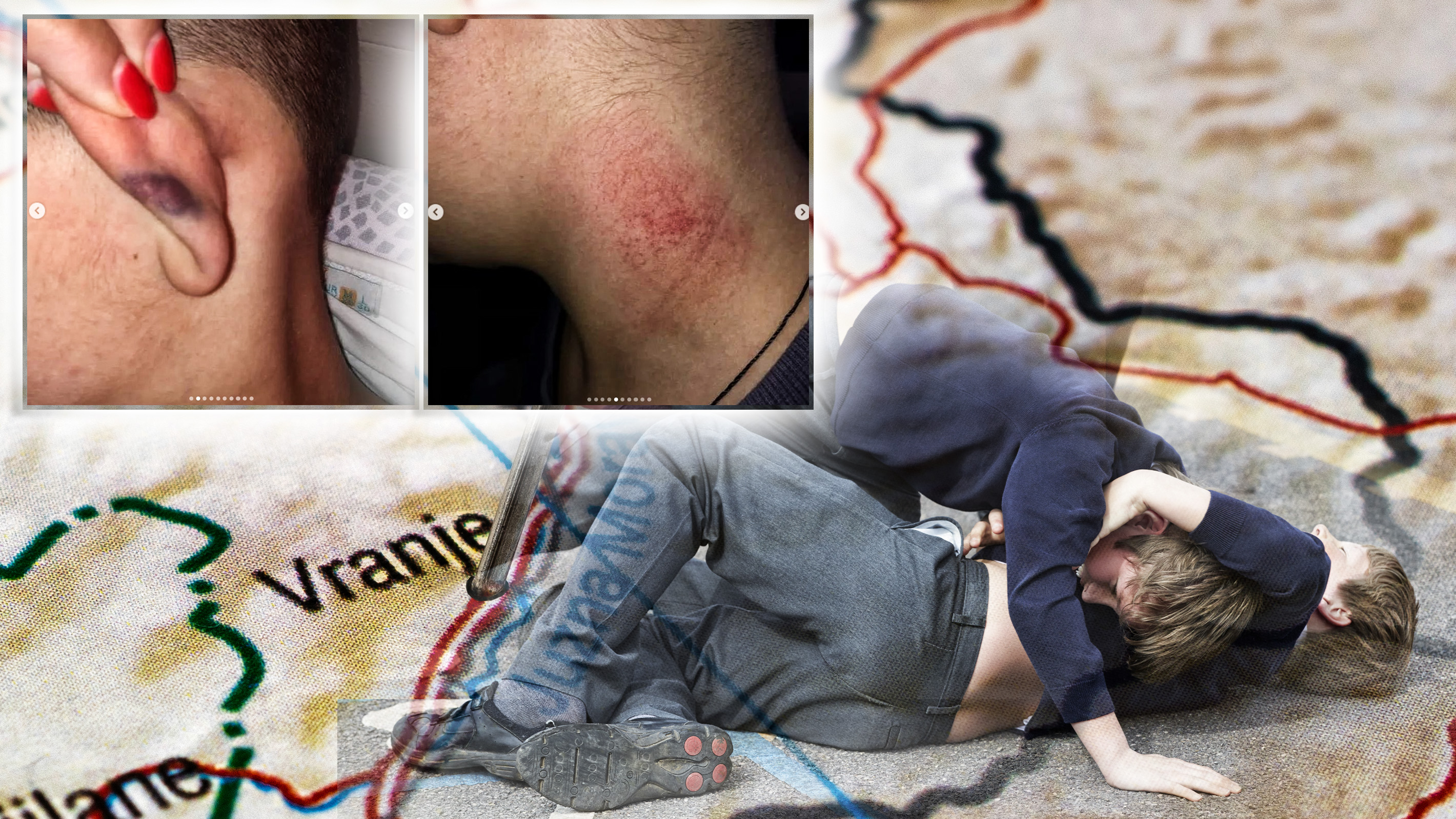 Vranje pinned on a map of Serbia