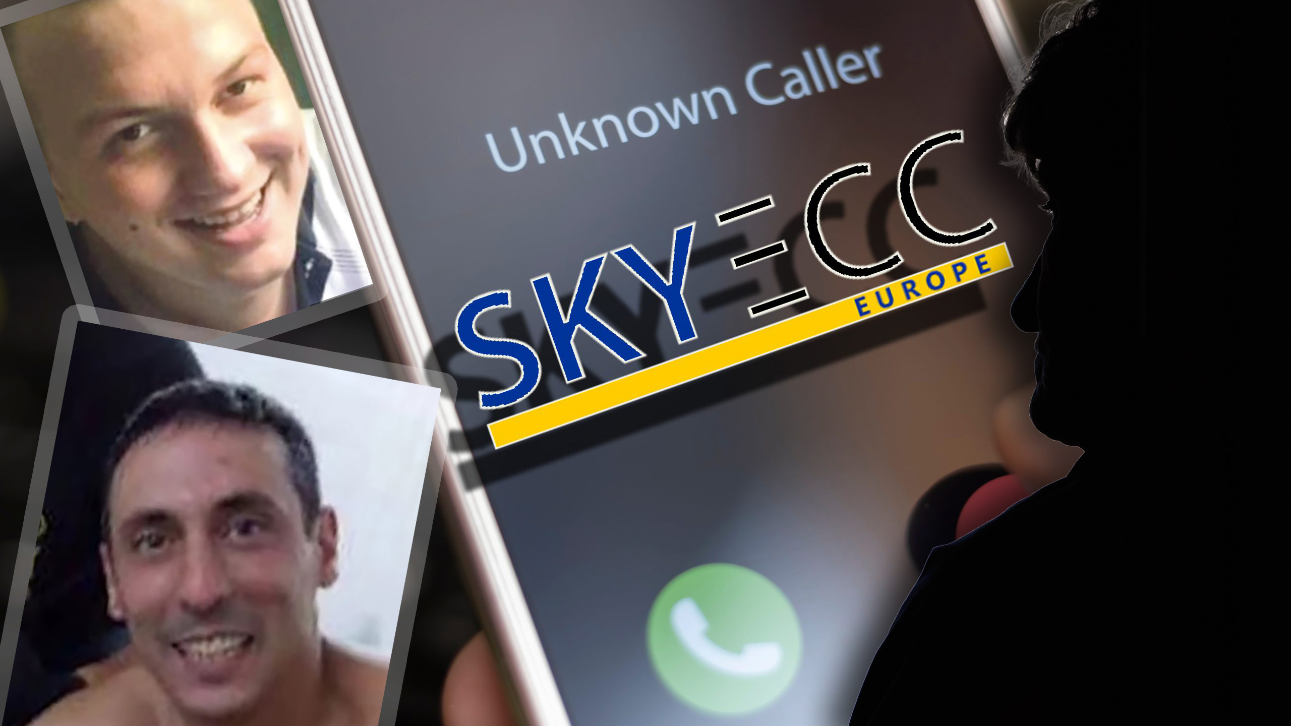 Ljubomir Lainović, Srđan Lalić, ilustracija Skaj aplikacije i ženska silueta,: Na Skaju upisana "Big mama": Majka glavnog pucača klana bila na vezi sa Belivukom i Mesarom