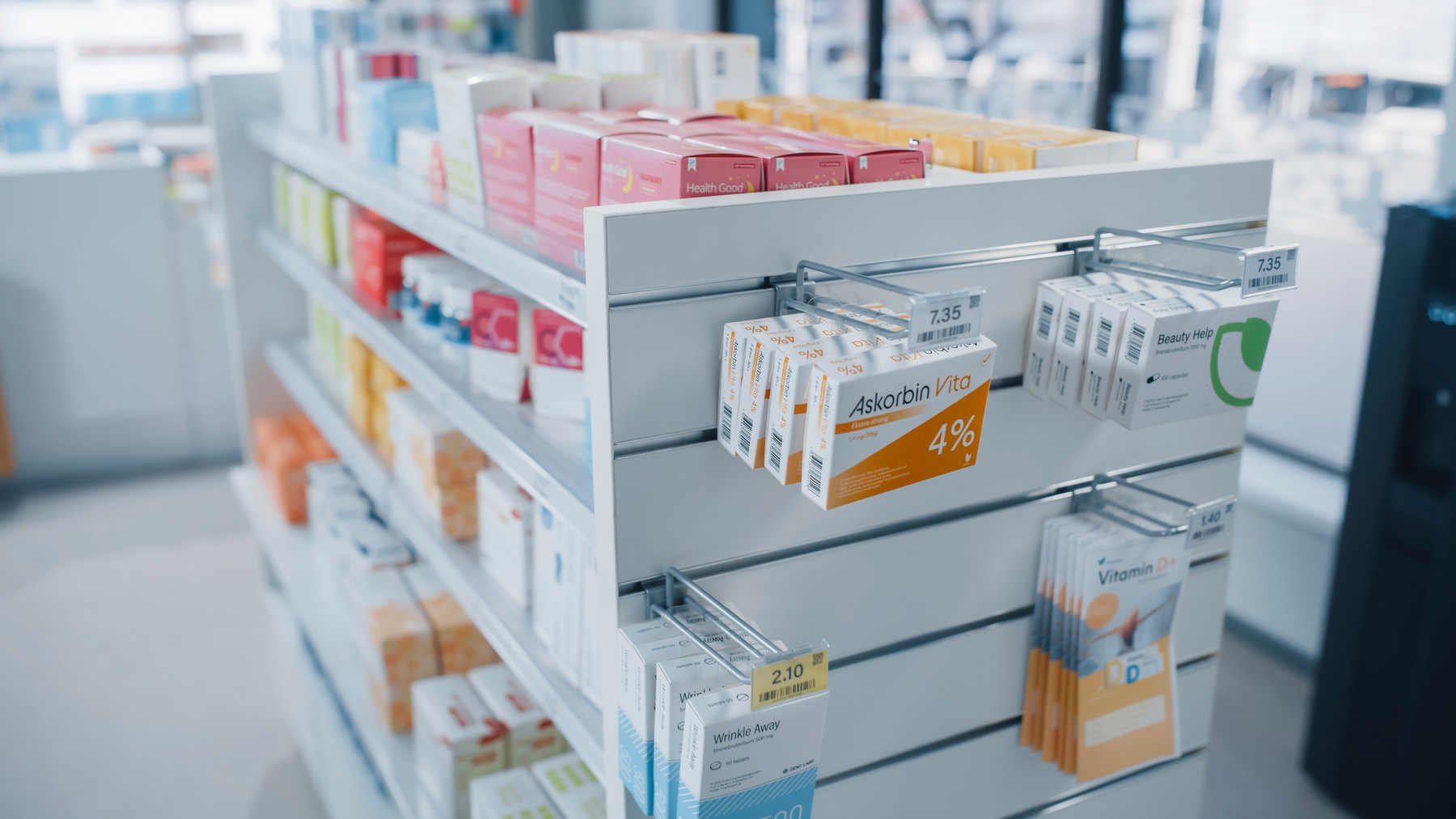 Modern pharmacy drugstore