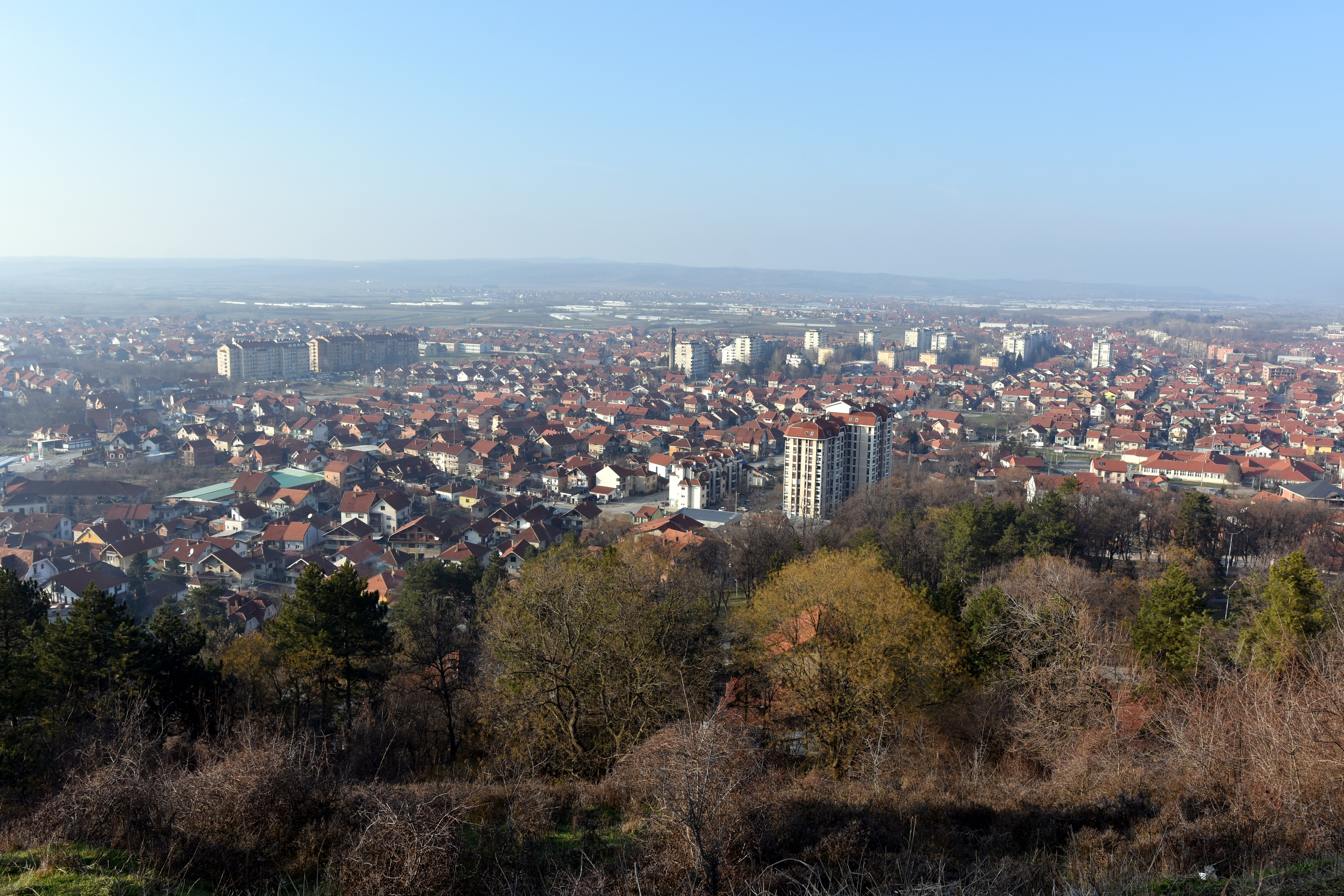 Panoramic,View,To,The,Town,Of,Leskovac,,Southern,Serbia