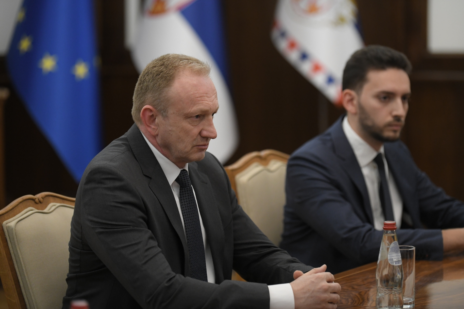 Beograd 18. jul 2022. Konsultacije o kandidatu za predsednika Vlade predstavnike predstavnike izborne liste Marinike Tepic - Ujedinjeni za pobedu Srbije Foto:Dragan Mujan/Nova.rs