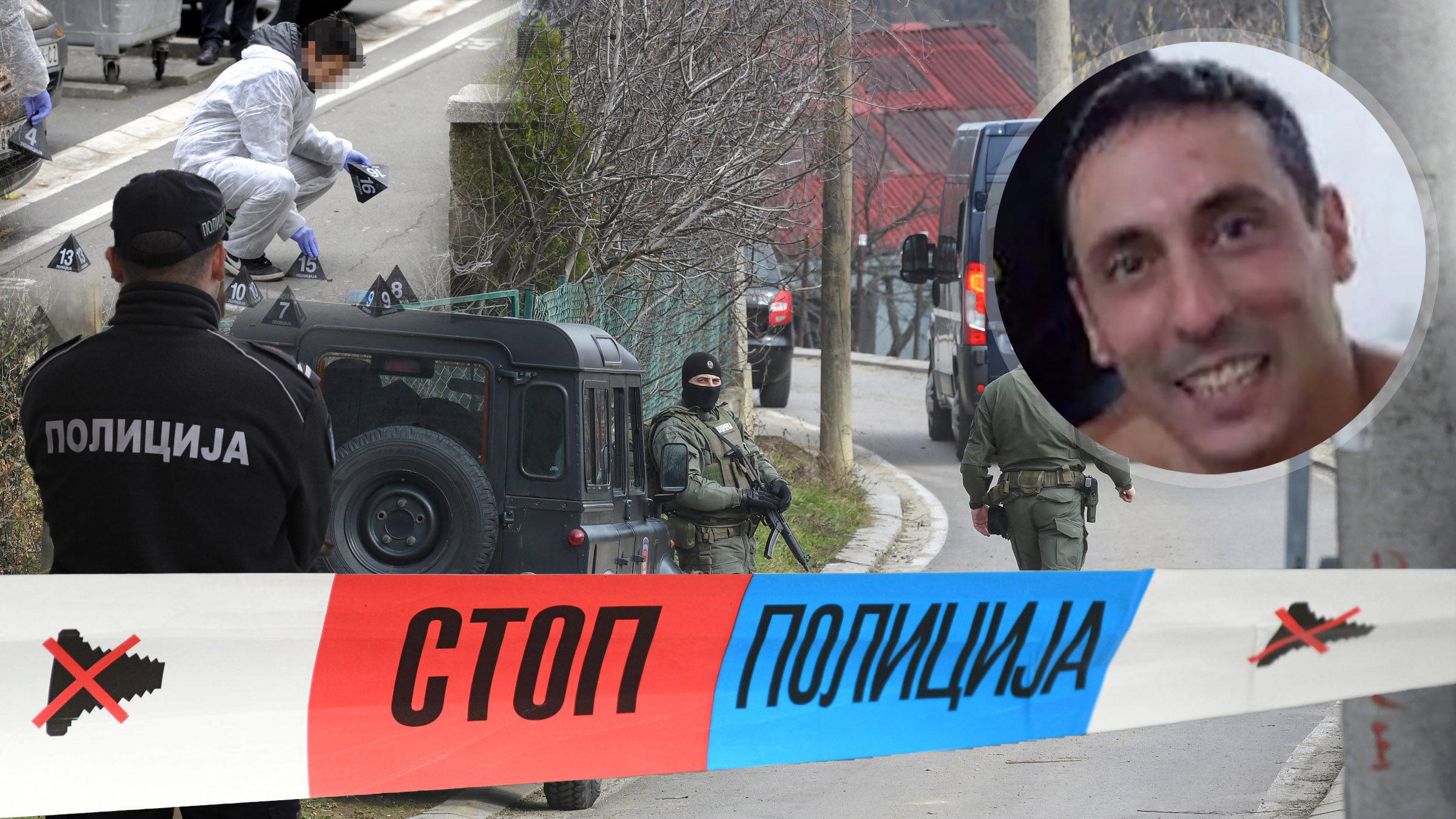 Srđan Lalić, Srdjan Lalić, policija, uviđaj, uvidja, traka, kombo Foto: Nemanja Jovanović, Dragan Mujan, Filip Krainčanić/Nova.rs/Shutterstock/bibiphoto/MUP