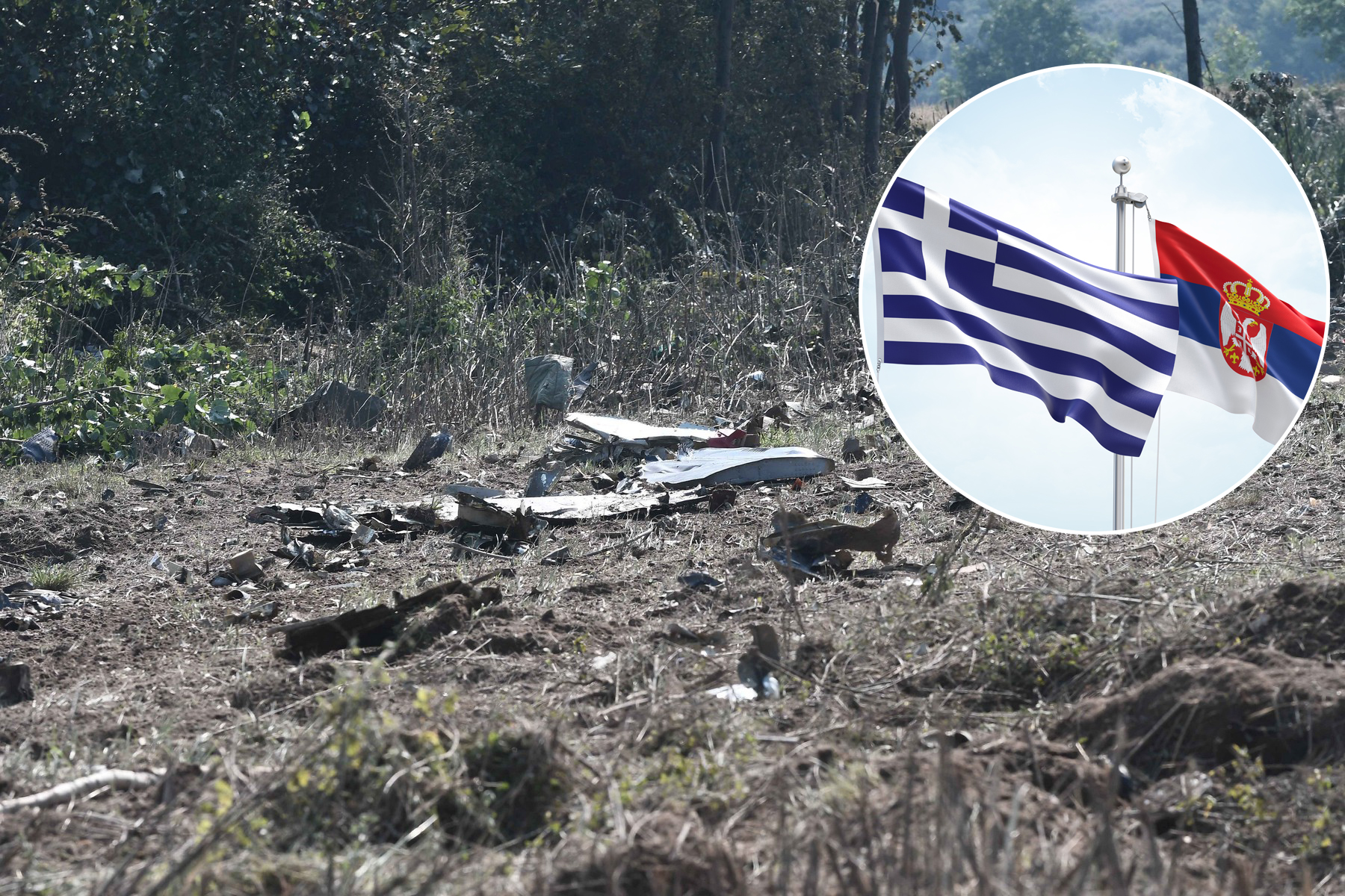 An Antonov aircraft crashed near Kavala, Palaiochori, Greece