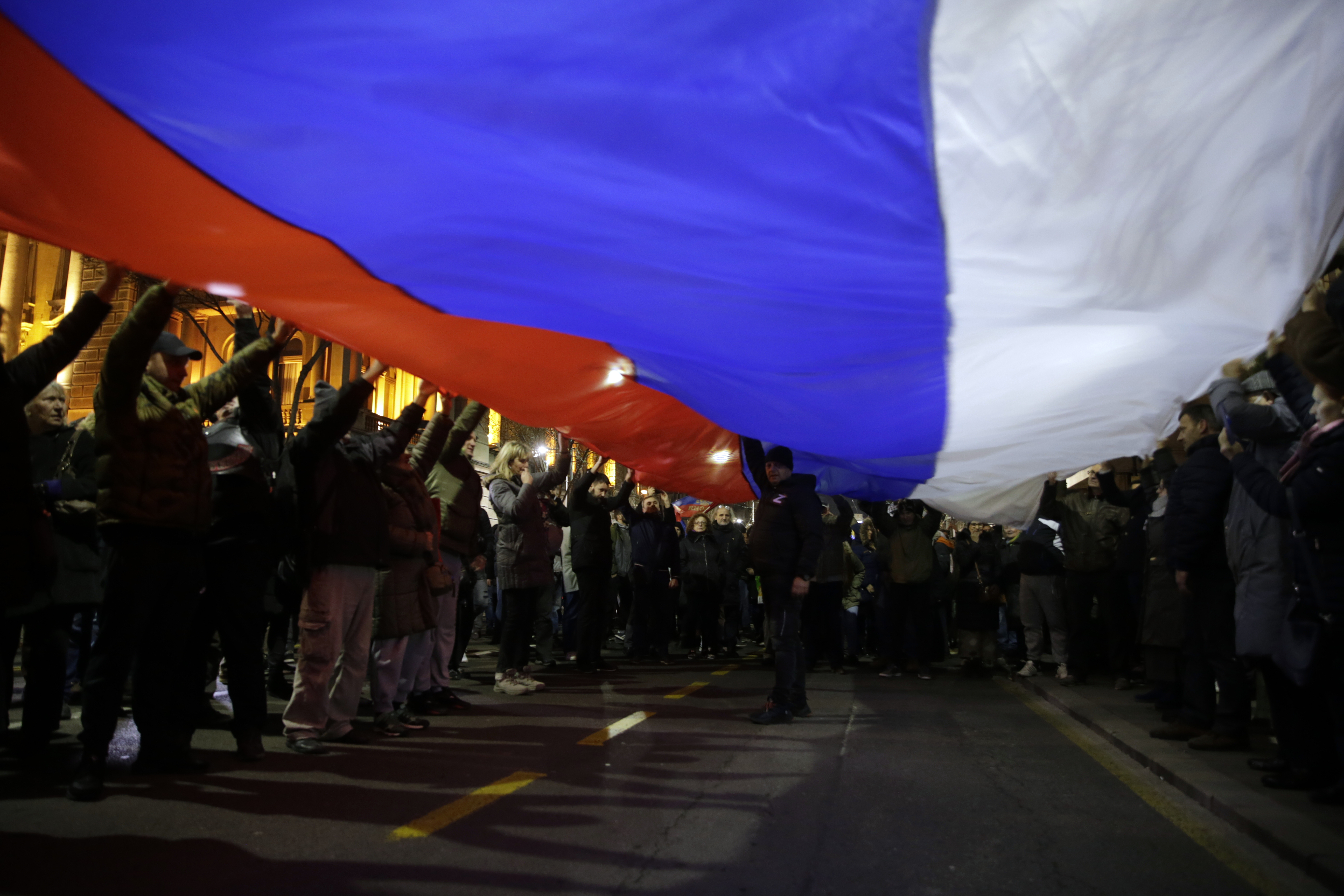 Pro-Russian protest in Belgrade
