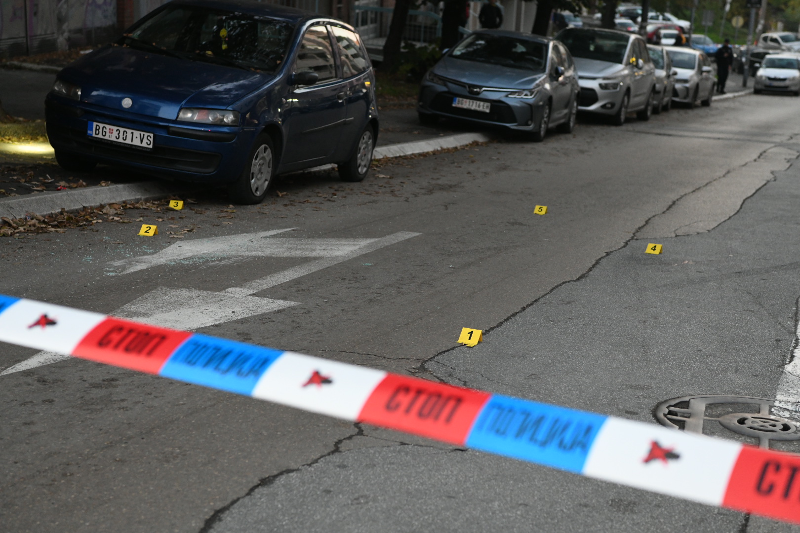 Beograd 09. novembar 2022. Pucnjava na Banovom Brdu ugao Zrmanjske i Pozeske policija uvidjaj Foto:Vesna Lalić/Nova.rs