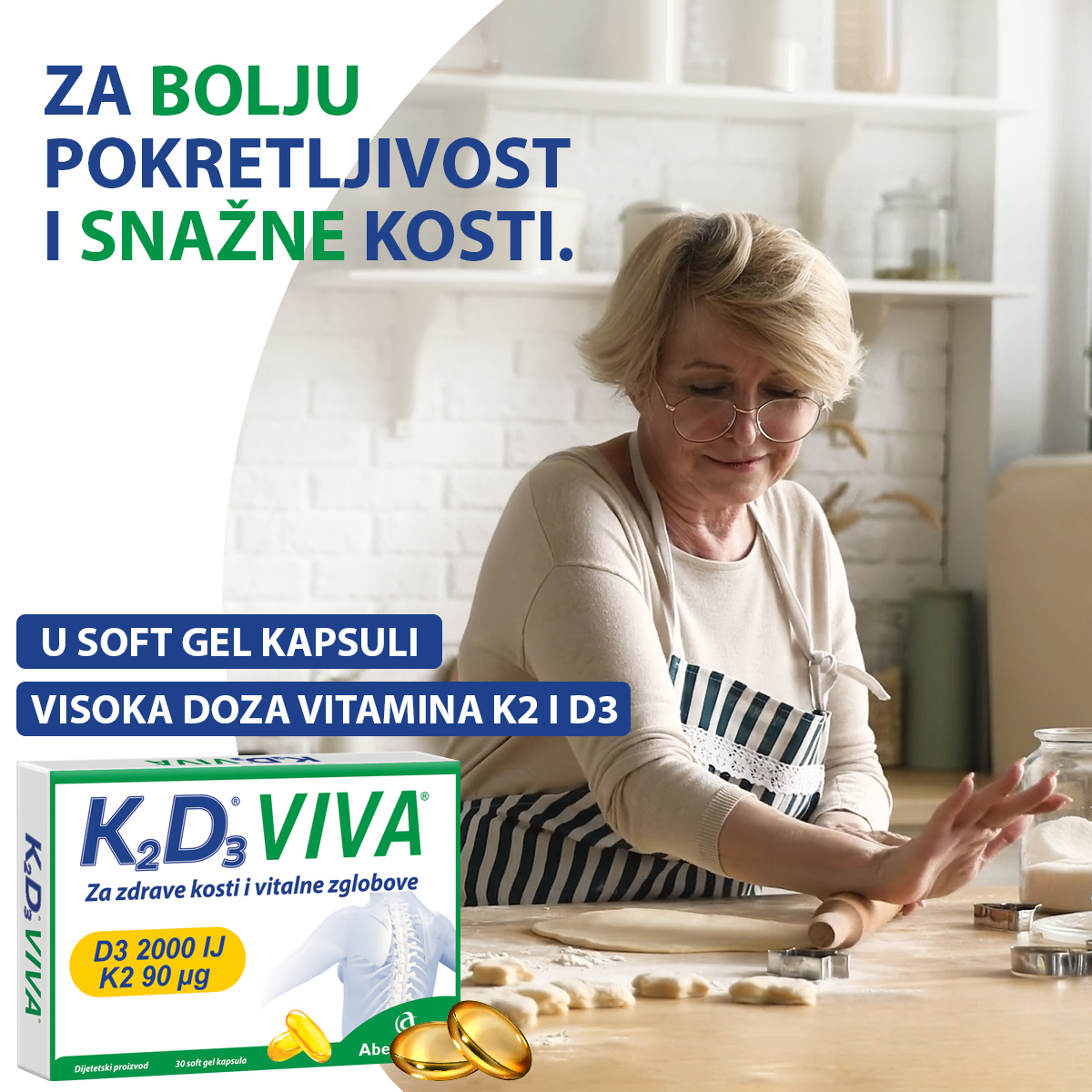 K2D3 Viva, kapsule za bolju pokretiljivost i snažne kosti, PR Foto: Promo