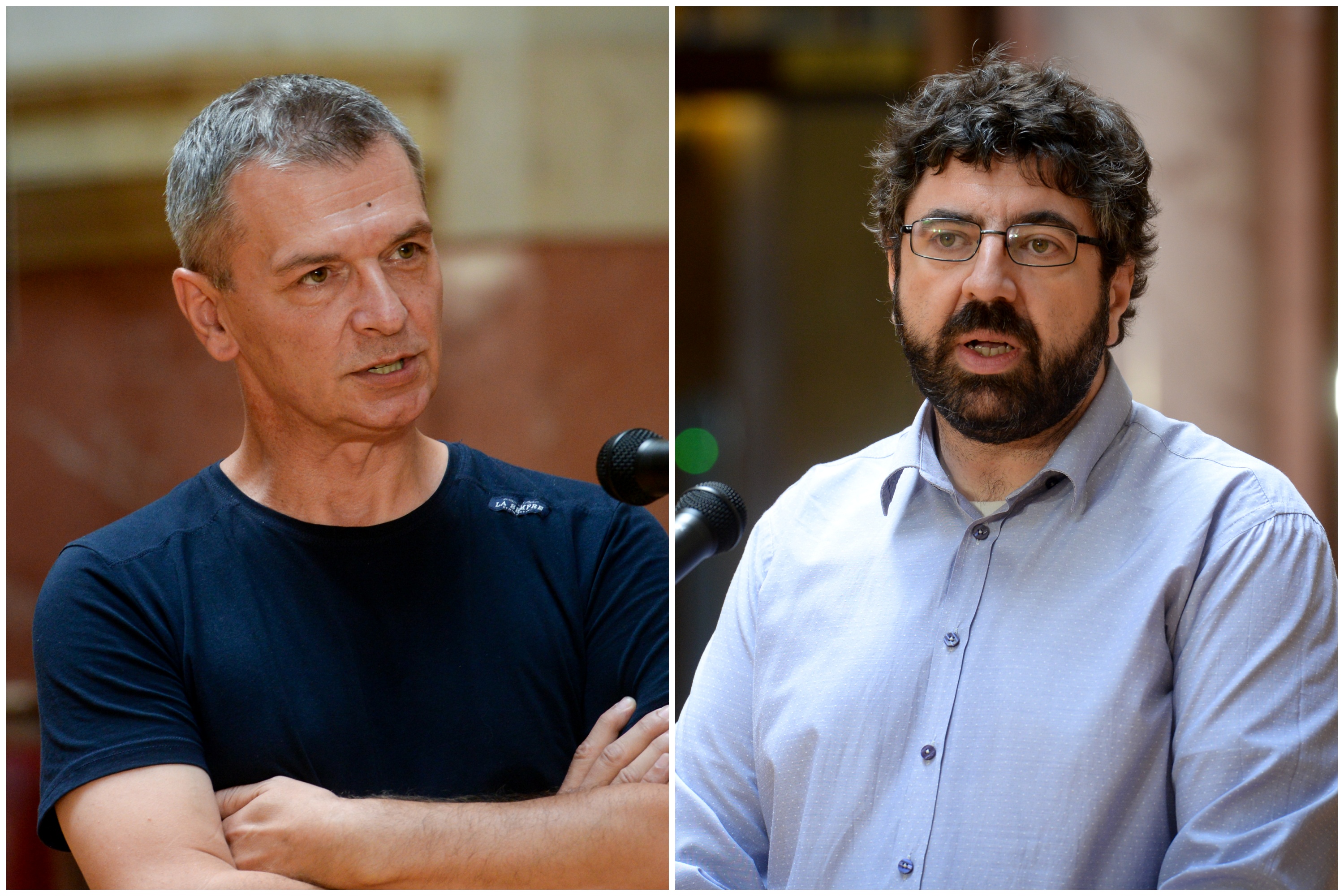 Aleksandar Jovanović Ćuta i Radomir Lazović, kombo Foto: TANJUG/ JADRANKA ILIC