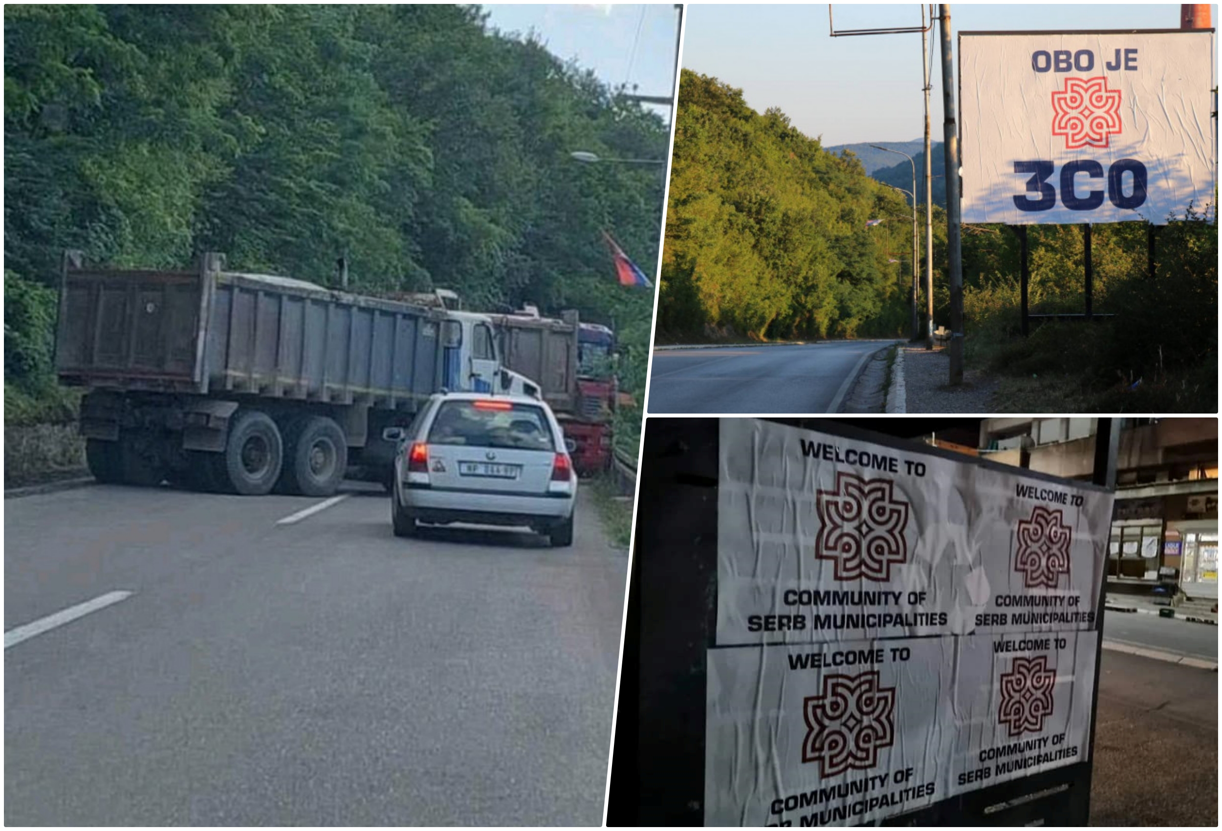 kosovo, barikade. Dobro došli u zajednicu srpskih opština