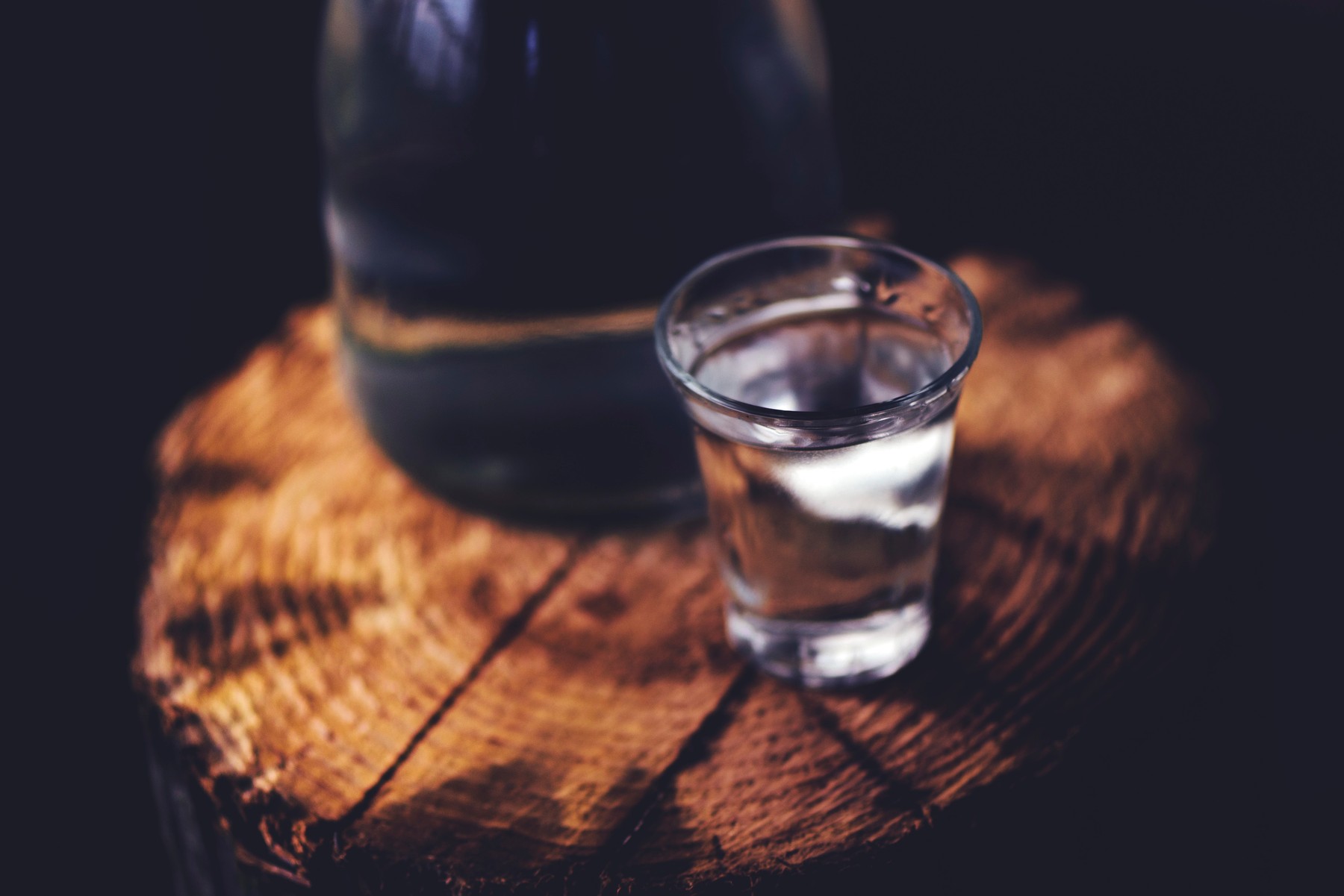 Rakia alcoholic drinking bottle with shot glass.,Image: 367649043, License: Royalty-free, Restrictions: , Model Release: no, Credit line: IGOR STEVANOVIC / Sciencephoto / Profimedia