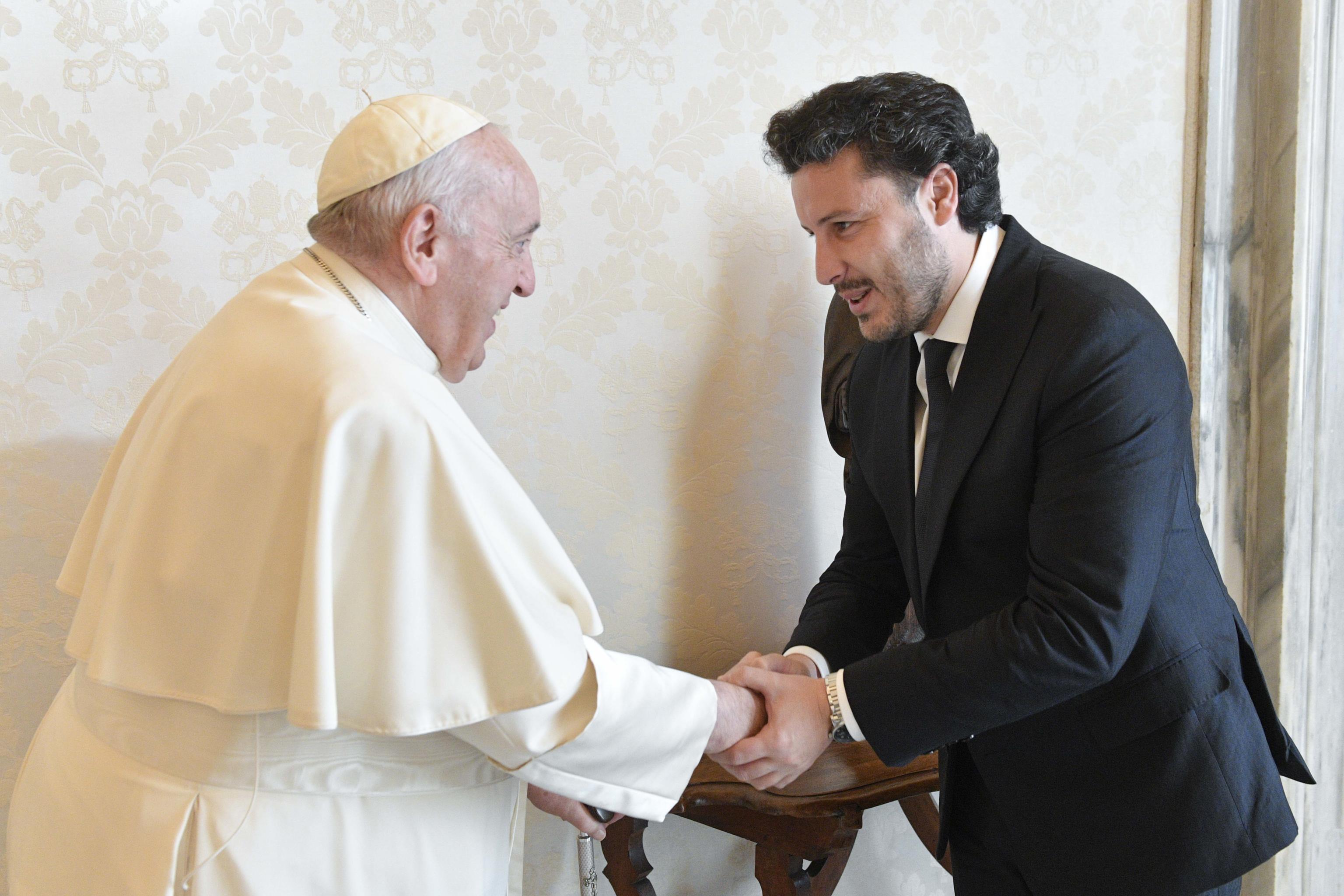 Pope Francis meets the Prime Minister of Montenegro