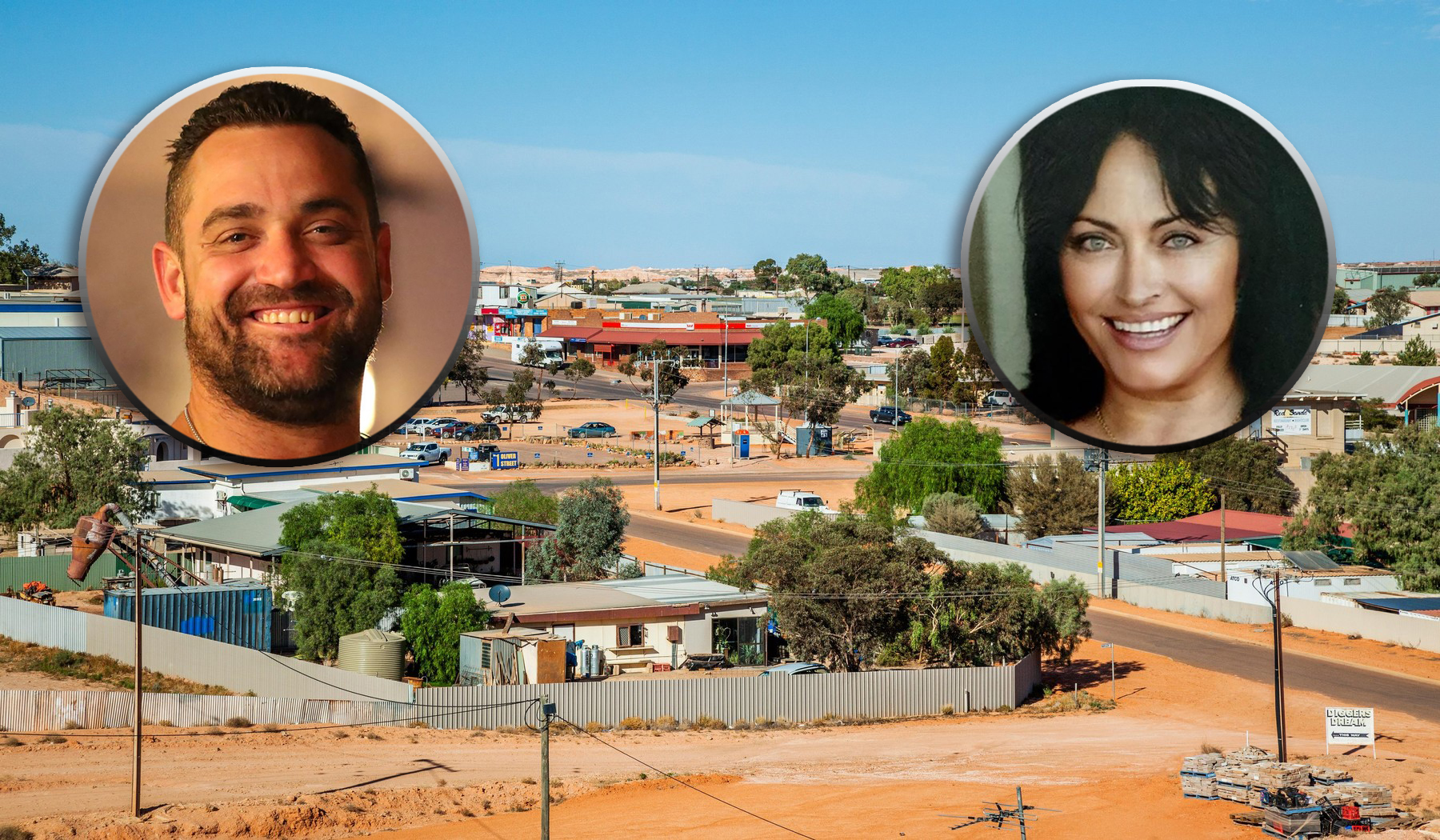 Australia, South Australia, Outback, Coober Pedy, view of the isolated opal mining town, many of the dwellings are underground