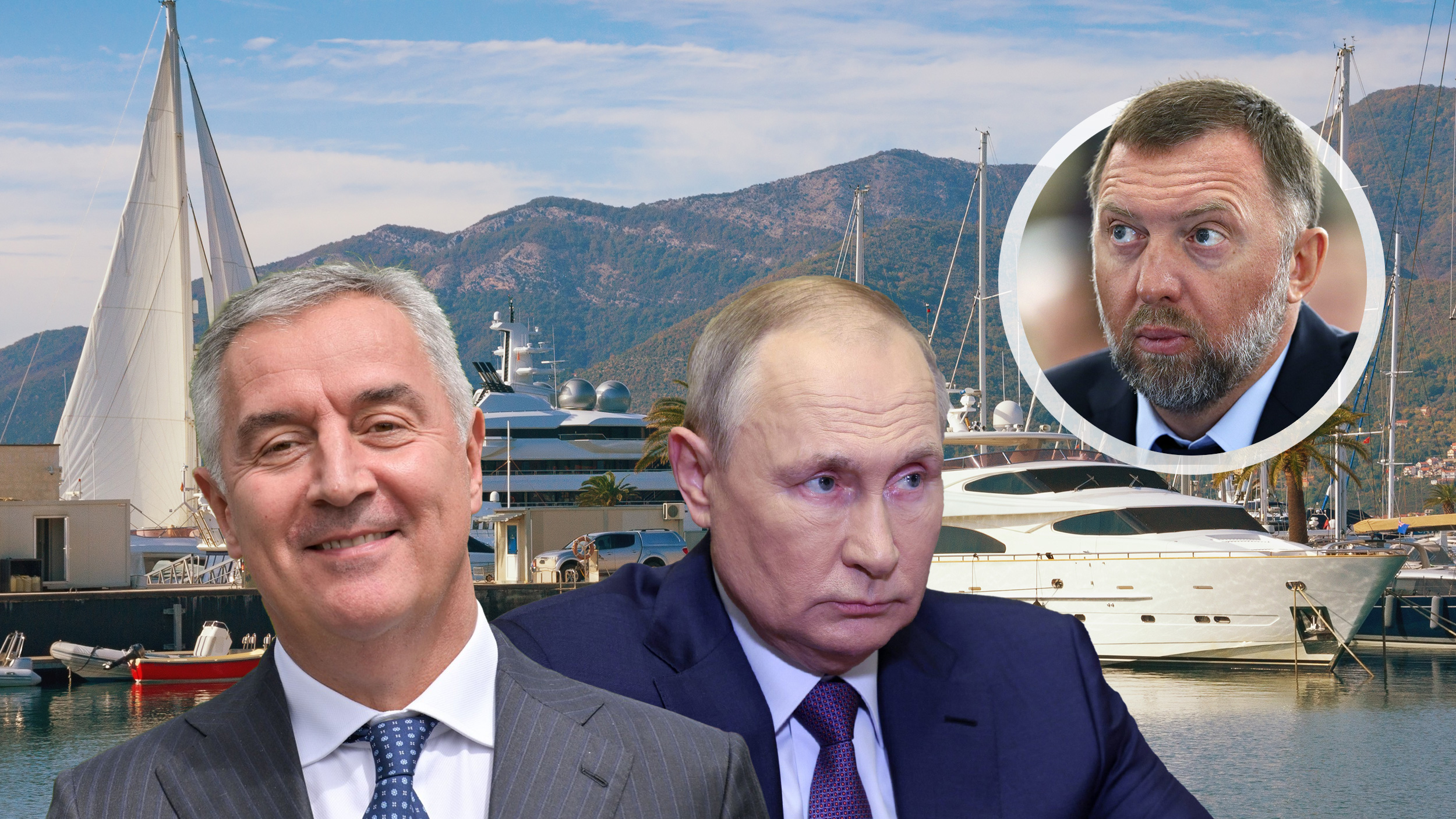 Oleg Deripask, Putin, Milo Đukanović, Jahta
