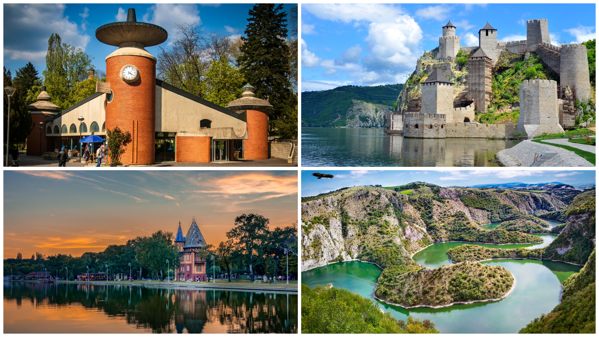 Vrnjacka banja, golubac, palic, uvac, kombo