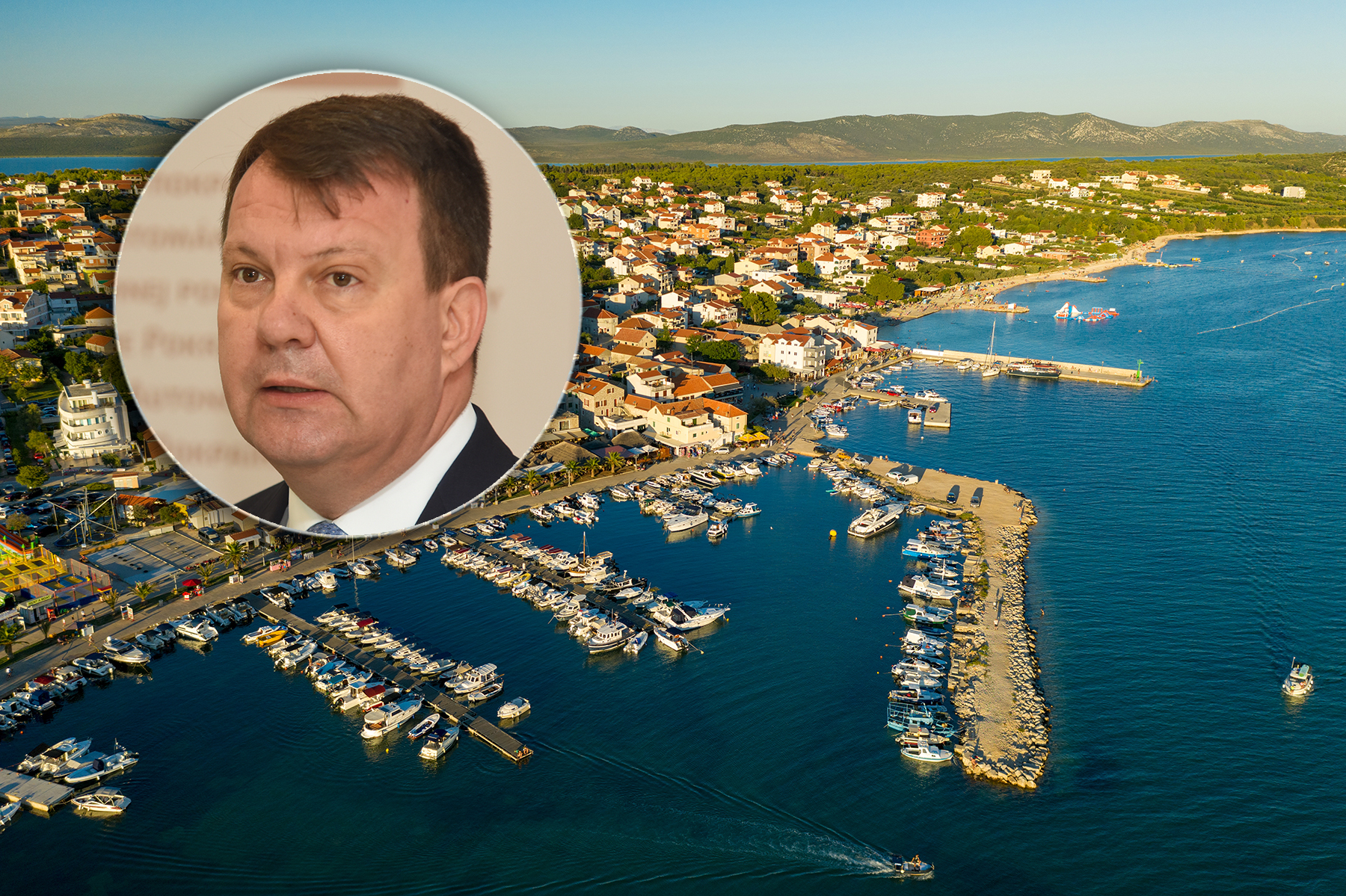 Aerial,View,Of,Pakostane,Town,In,In,Dalmacija