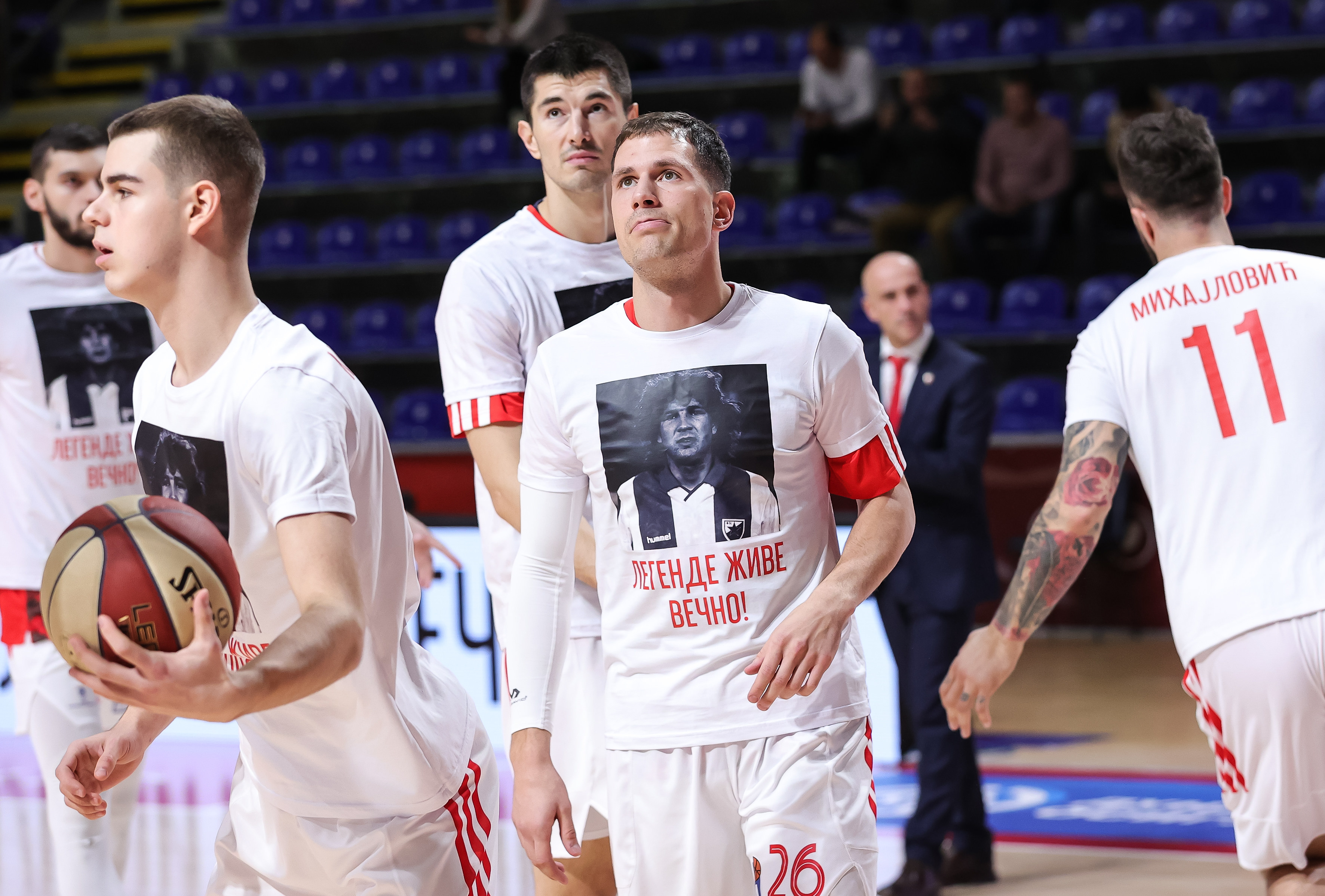 during the 2022/2023 Aba League match between Crvena Zvezda mts Belgrade and Mega at Aleksandar Nikolic Hall on December 17, 2022 in Belgrade, Serbia. (Photo by Srdjan Stevanovic/Starsport.rs ©)