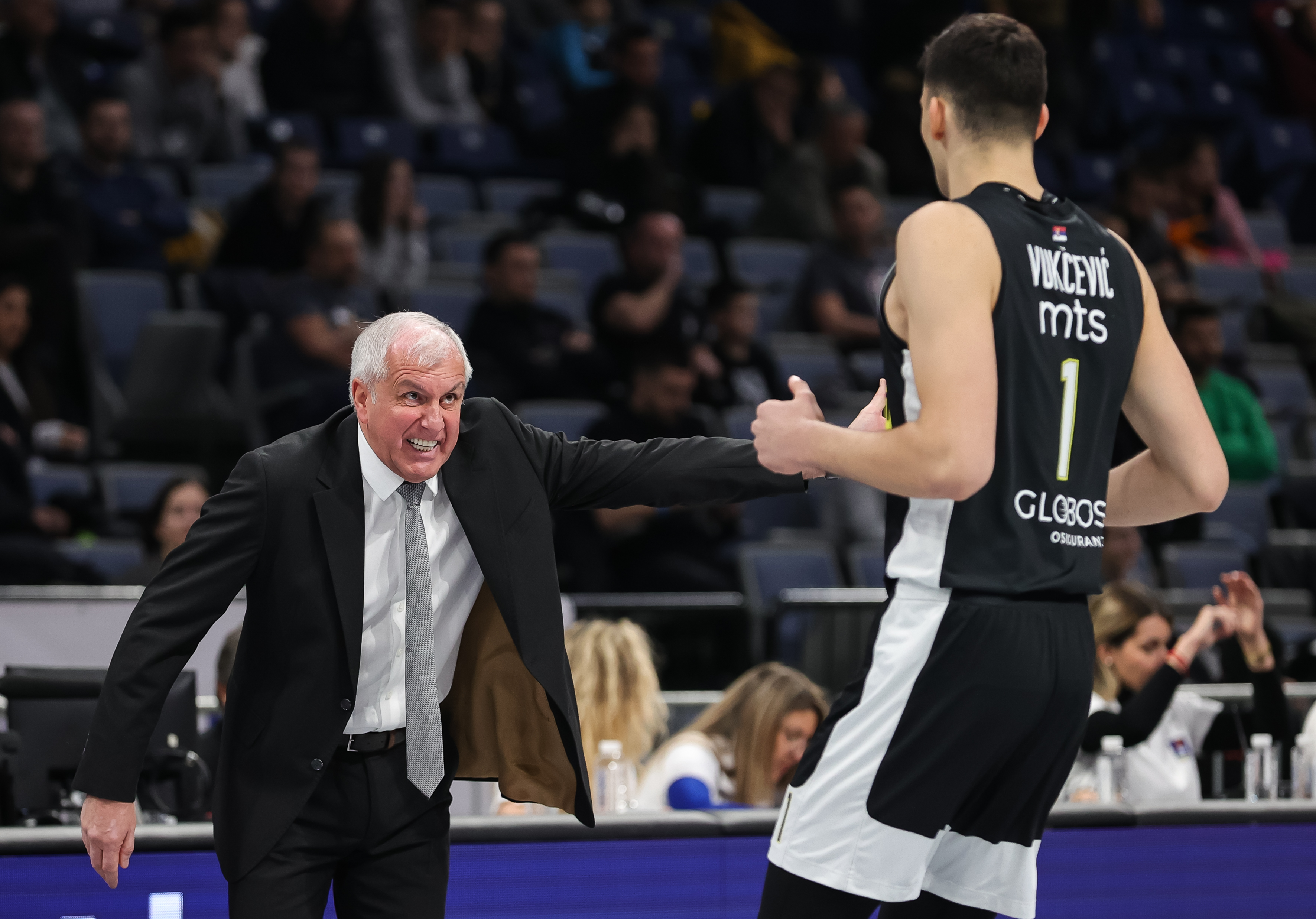 during the Aba League Season 2022-2023 match between Partizan and FMP Zeleznik at Stark Arena on December 19, 2022 in Belgrade, Serbia. (Photo by Srdjan Stevanovic/Starsport.rs ©)