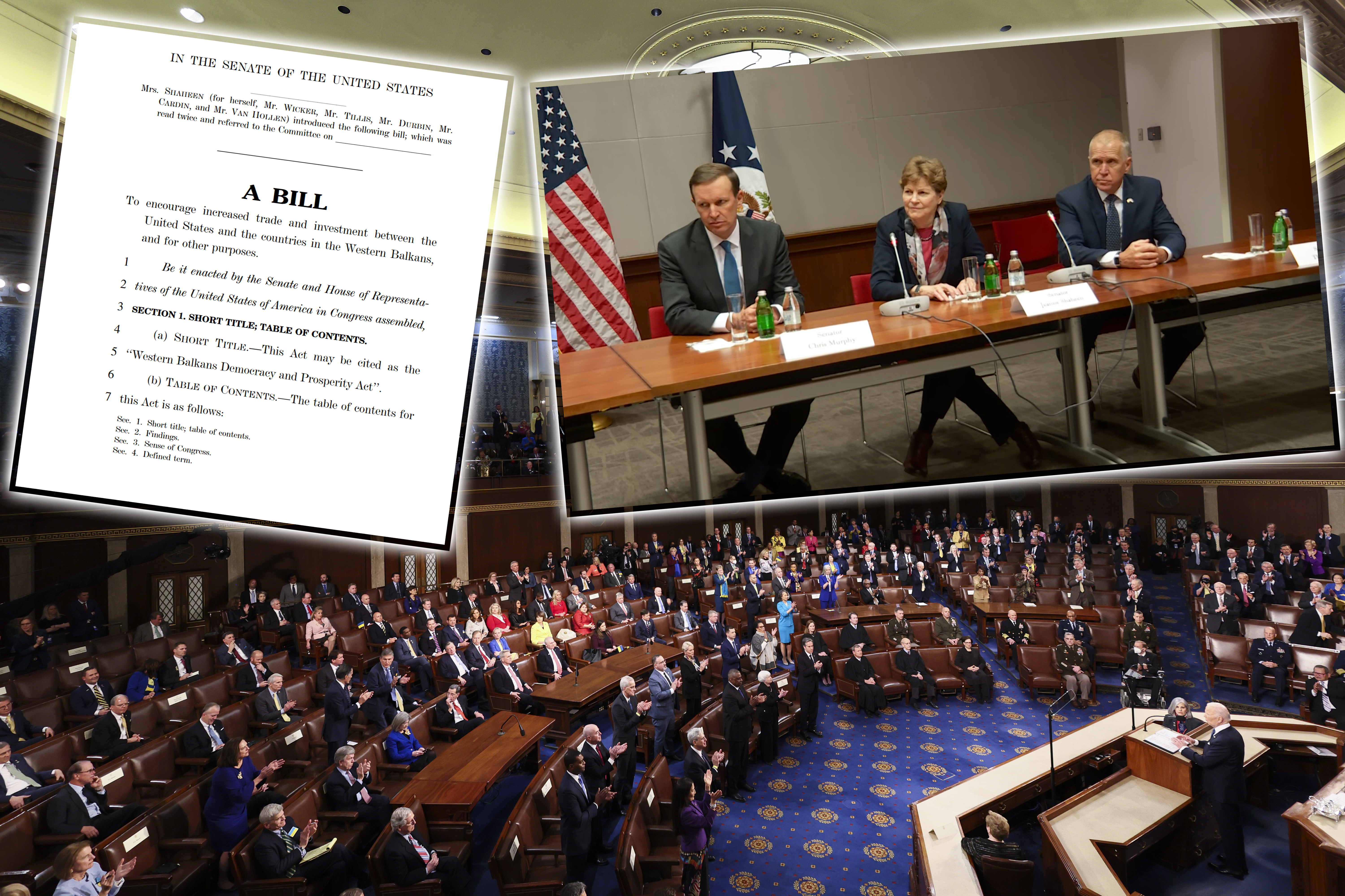 The State of the Union address in Washington DC