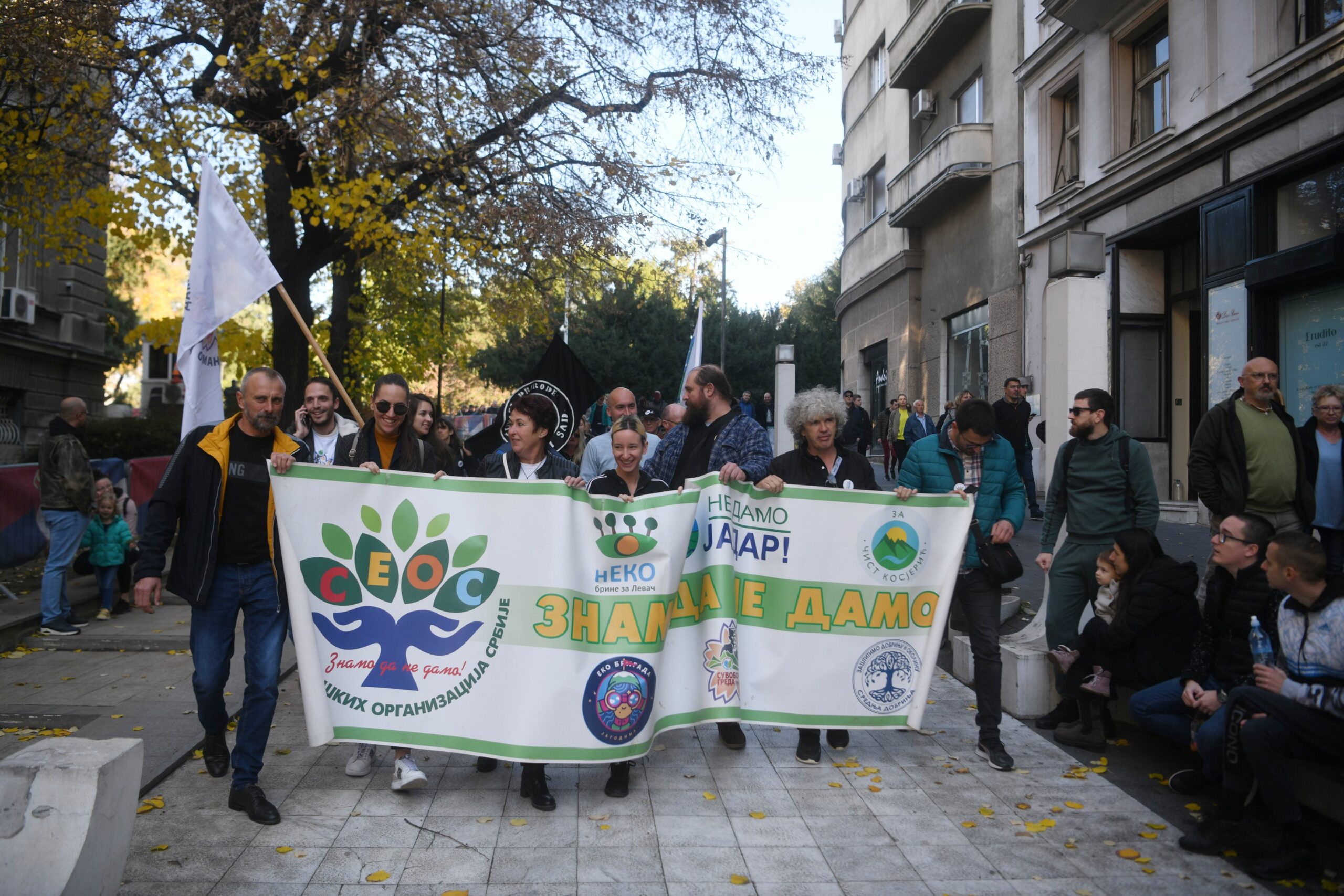 Beograd, 13.11.2022. Protest, Predsedništvo,  protest protiv zagađenja ispred Predsedništva: Samo sloga od smoga spasava Foto: Filip Krainčanić/Nova.rs