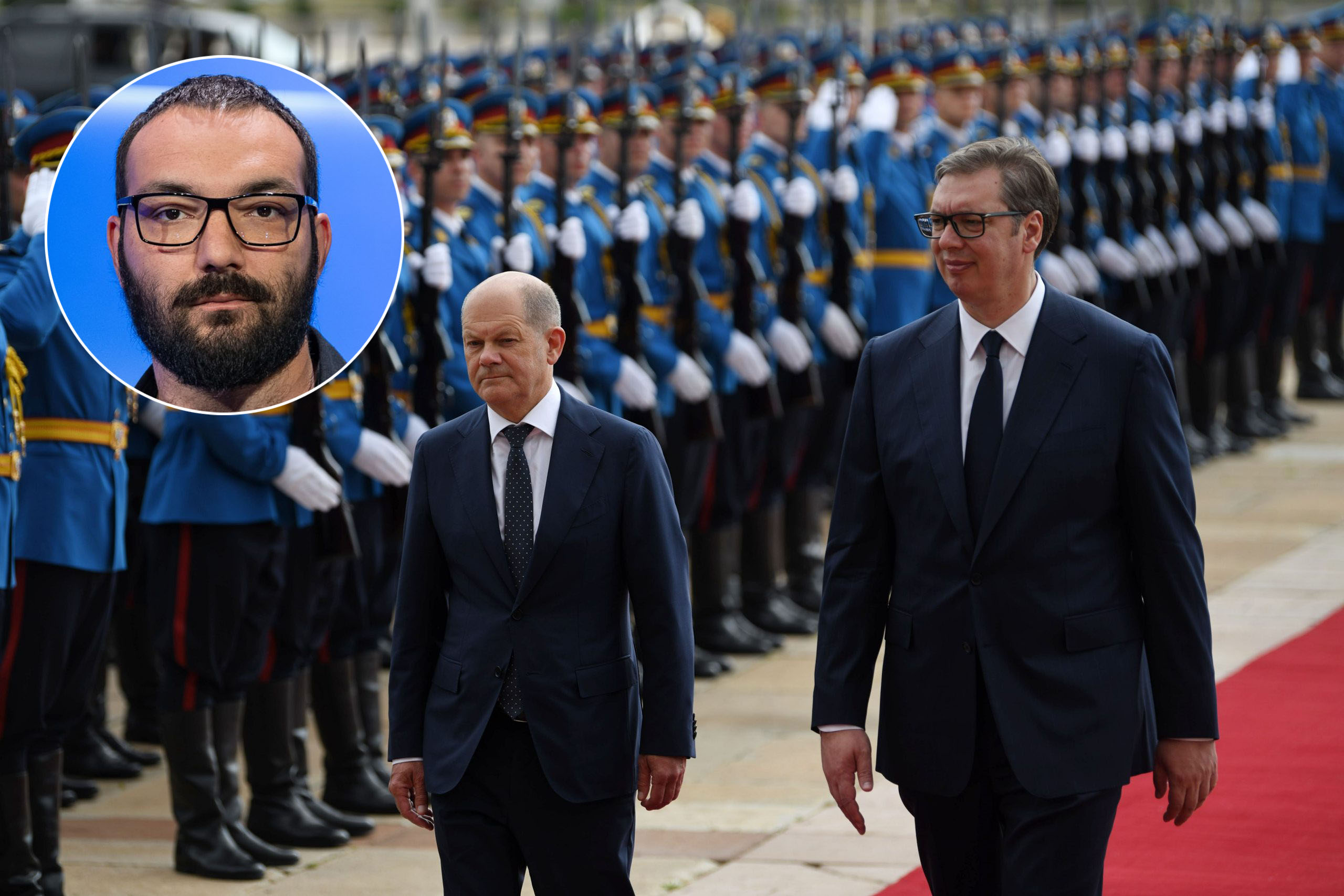 Olaf Šolc, Aleksandar Vučić, Nemanja Rujević, kombo Foto: Filip Krainčanić/Nova.rs/Ivan Dinić/Nova S