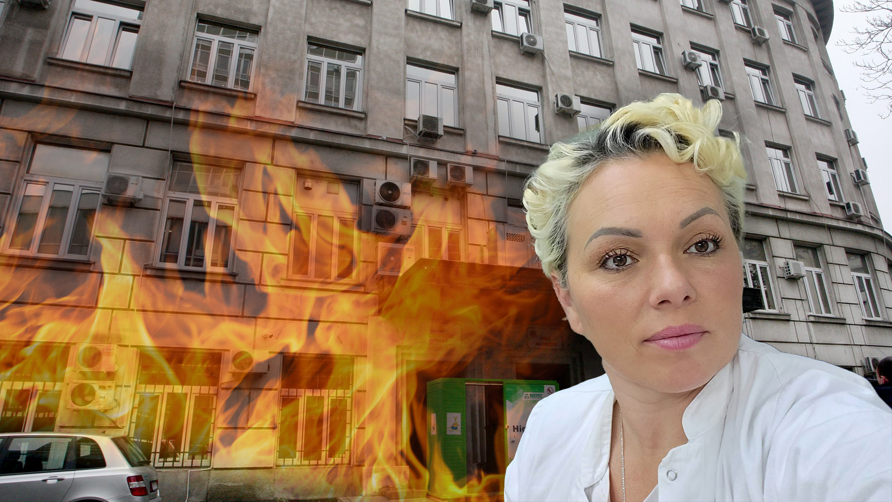 medicinska sestra Nevena Maksimović,  bolnica Sveti Sava, požar KOMBO