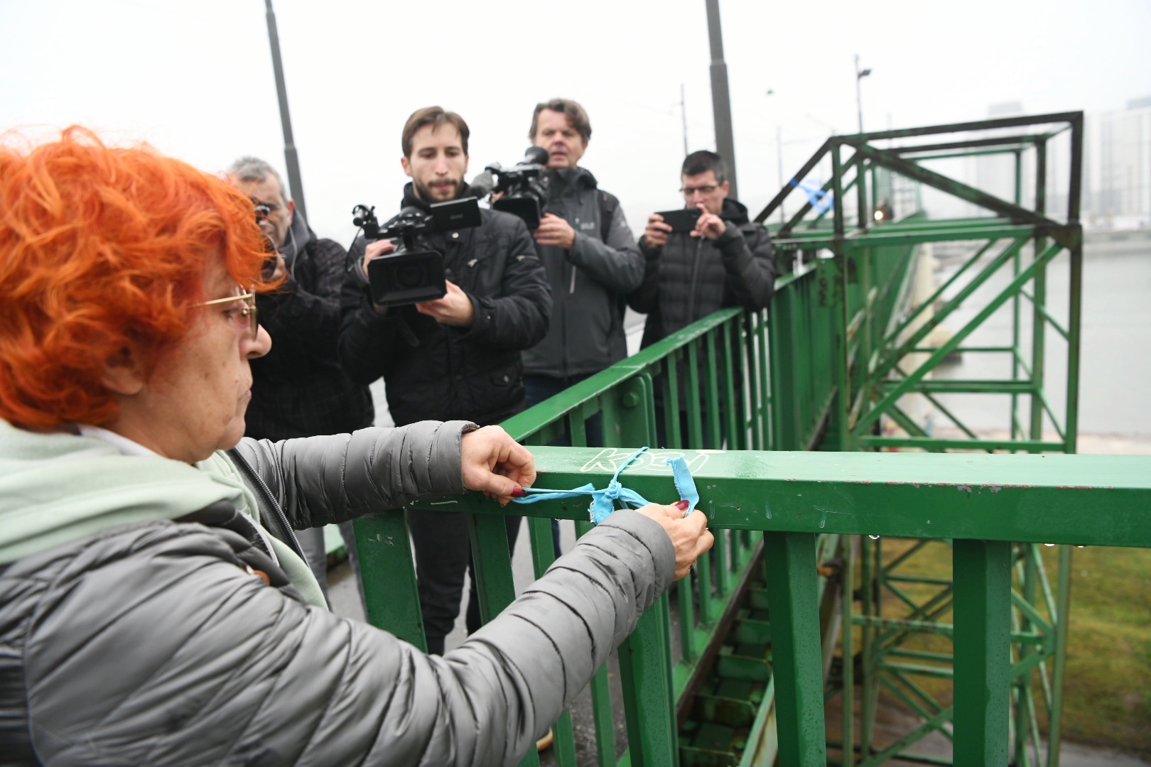Beograd 20. novembar 2022. Savski most pocetak kampanje za odbranu mosta Foto:Vesna Lalić/Nova.rs