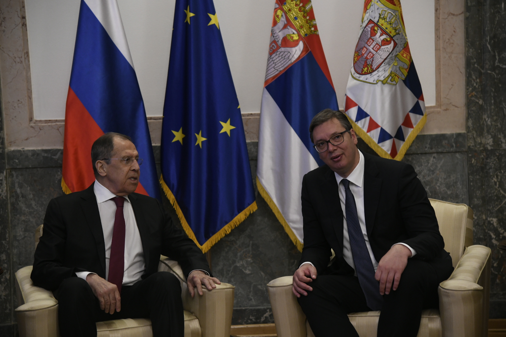 Beograd 18. jun 2020. Sastanak Vucic Lavrov Foto:Nemanja Jovanović/Nova.rs