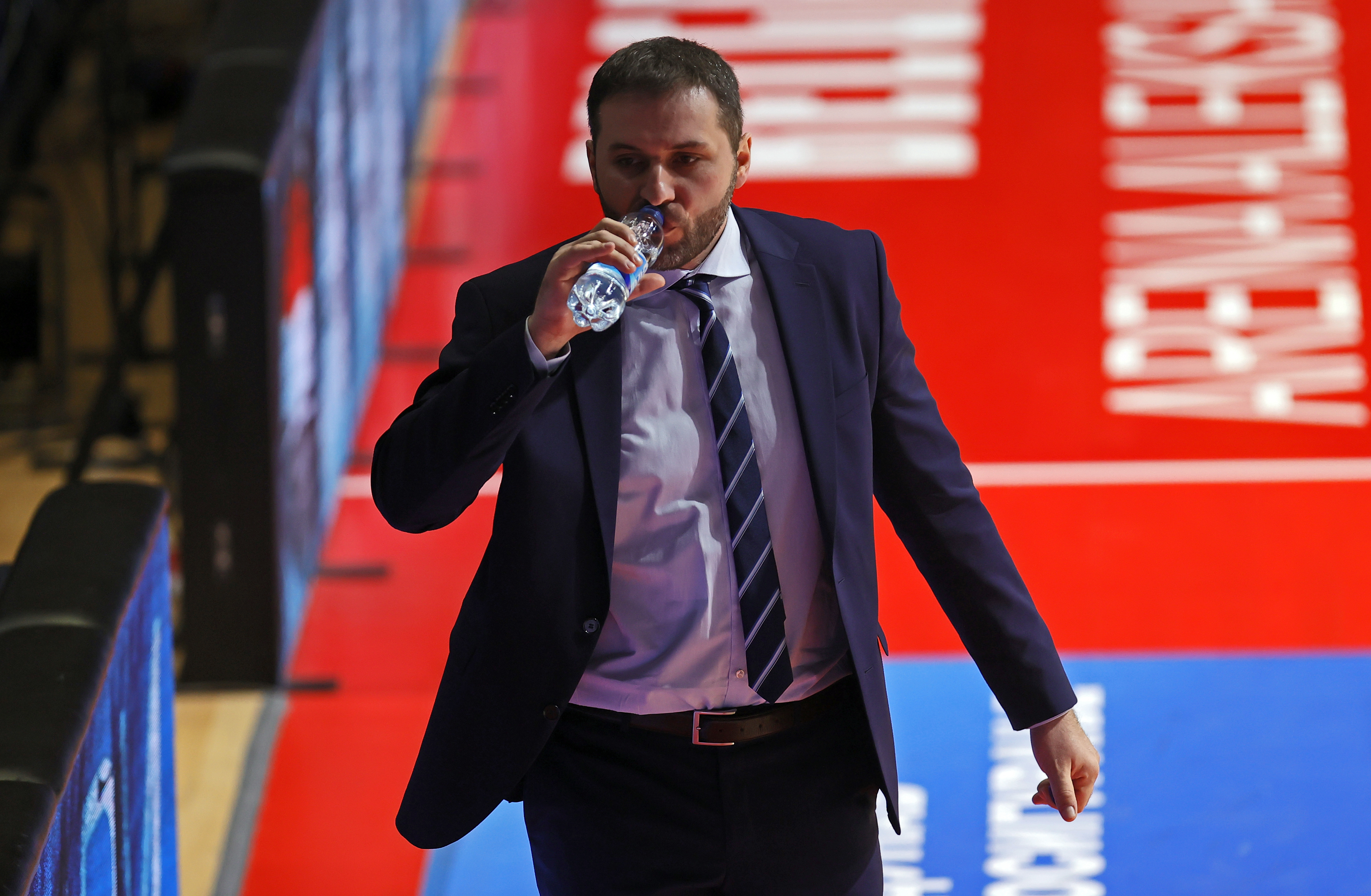 Vladimir Jovanovic Aba Liga Crvena Zvezda - Cibona 6.12.2021. Beograd Srbija  (credit image &amp; photo: Pedja Milosavljevic / STARSPORT)