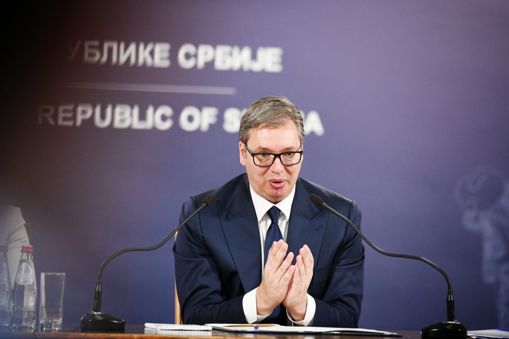 Beograd 25. jun 2022. Predsednistvo Srbije, obracanje naciji predsednika Srbije Aleksandra Vucica nakon sastanka sa predstavnicima radnicima Fijata Foto:Vesna Lalić/Nova.rs