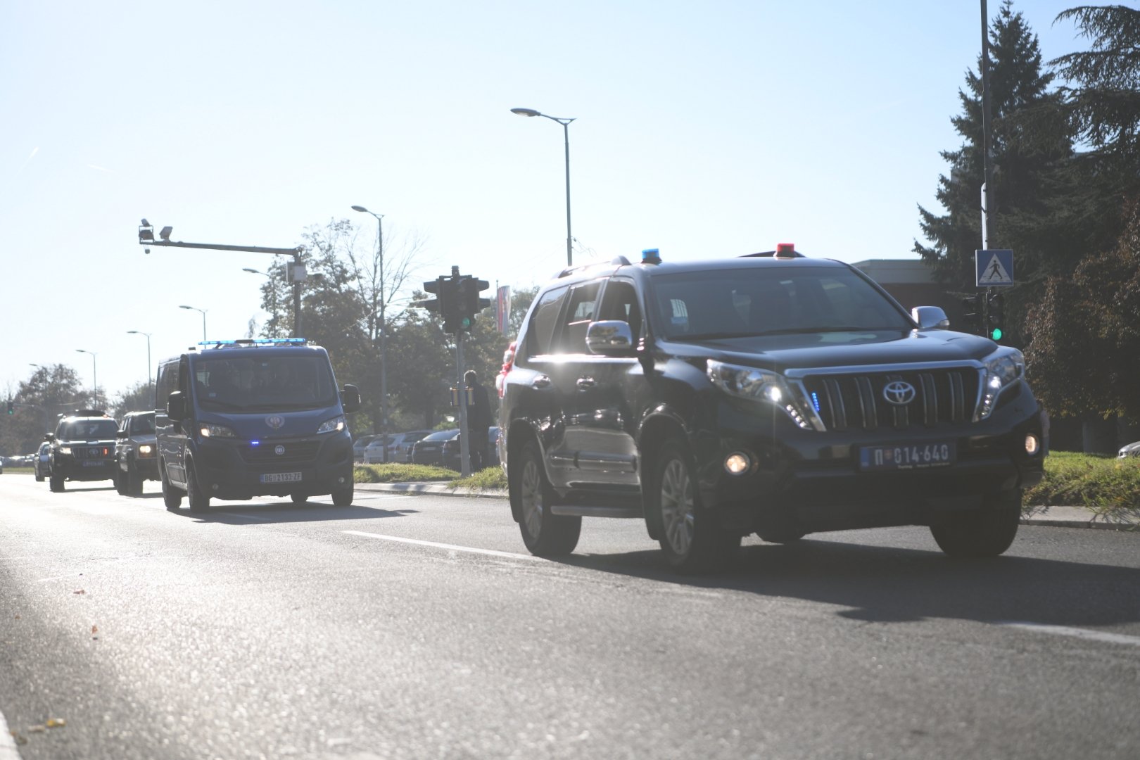Beograd, 17.10.2022. Ustanička, Specijalni sud, Veljko Belivuk suđenje, Velja Nevolja, Marko Miljković, policija kolona Foto: Dragan Mujan/Nova.rss