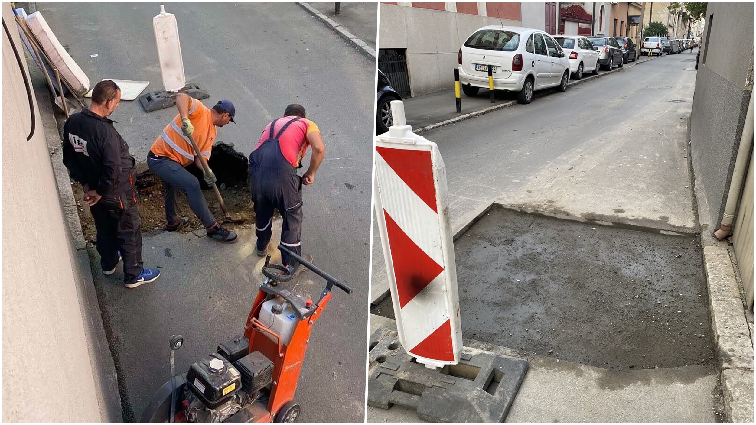 Posle priloga N1, nadležni izvadili dušeke i zatrpali rupu na Vračaru, rupe na putu, vracar