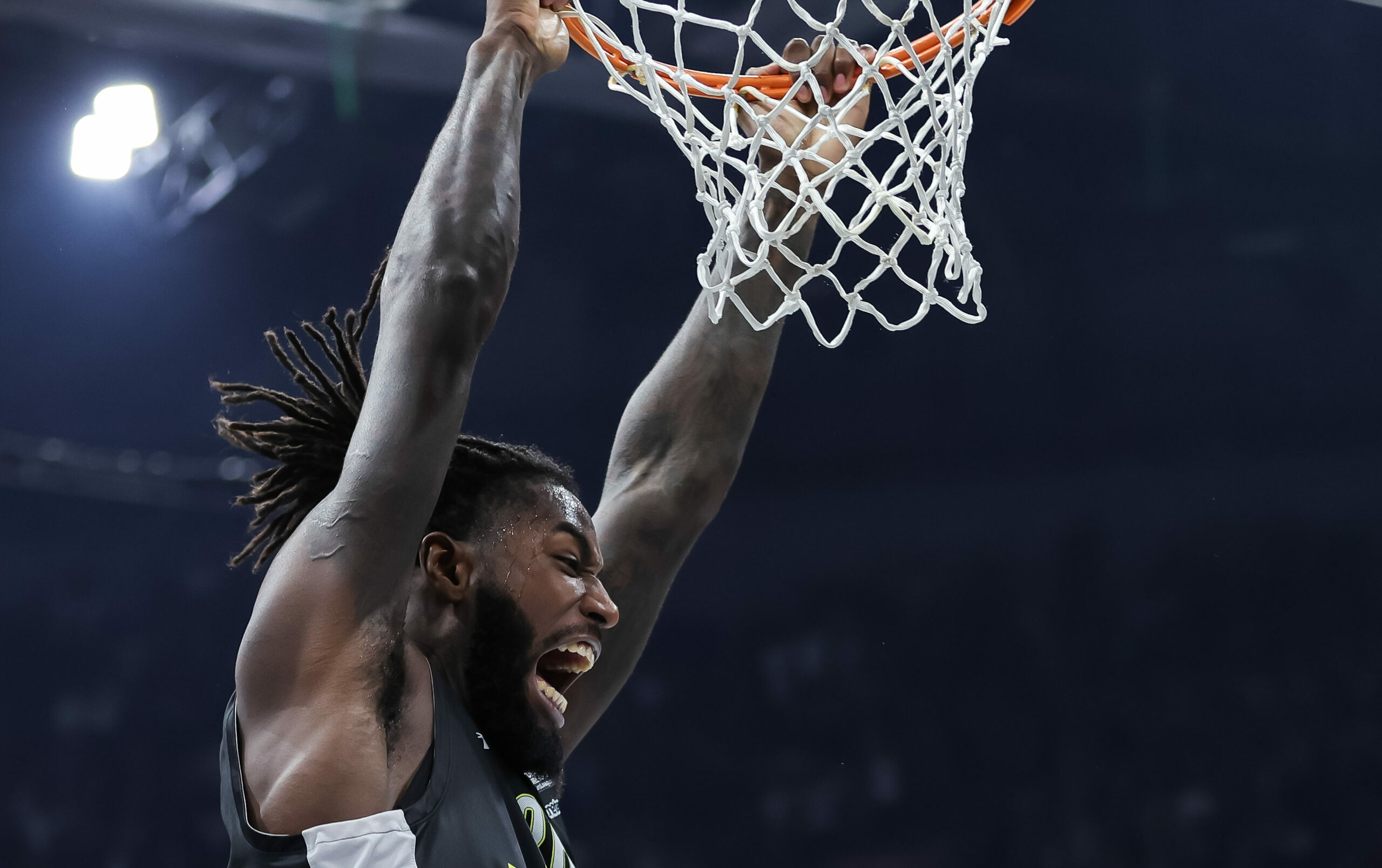 during the Turkish Airlines EuroLeague match between Partizan Mozzart Bet Belgrade and Virtus Segafredo Bologna at Stark Arena on October 20, 2022 in Belgrade, Serbia. (Photo by Srdjan Stevanovic/Starsport.rs ©)